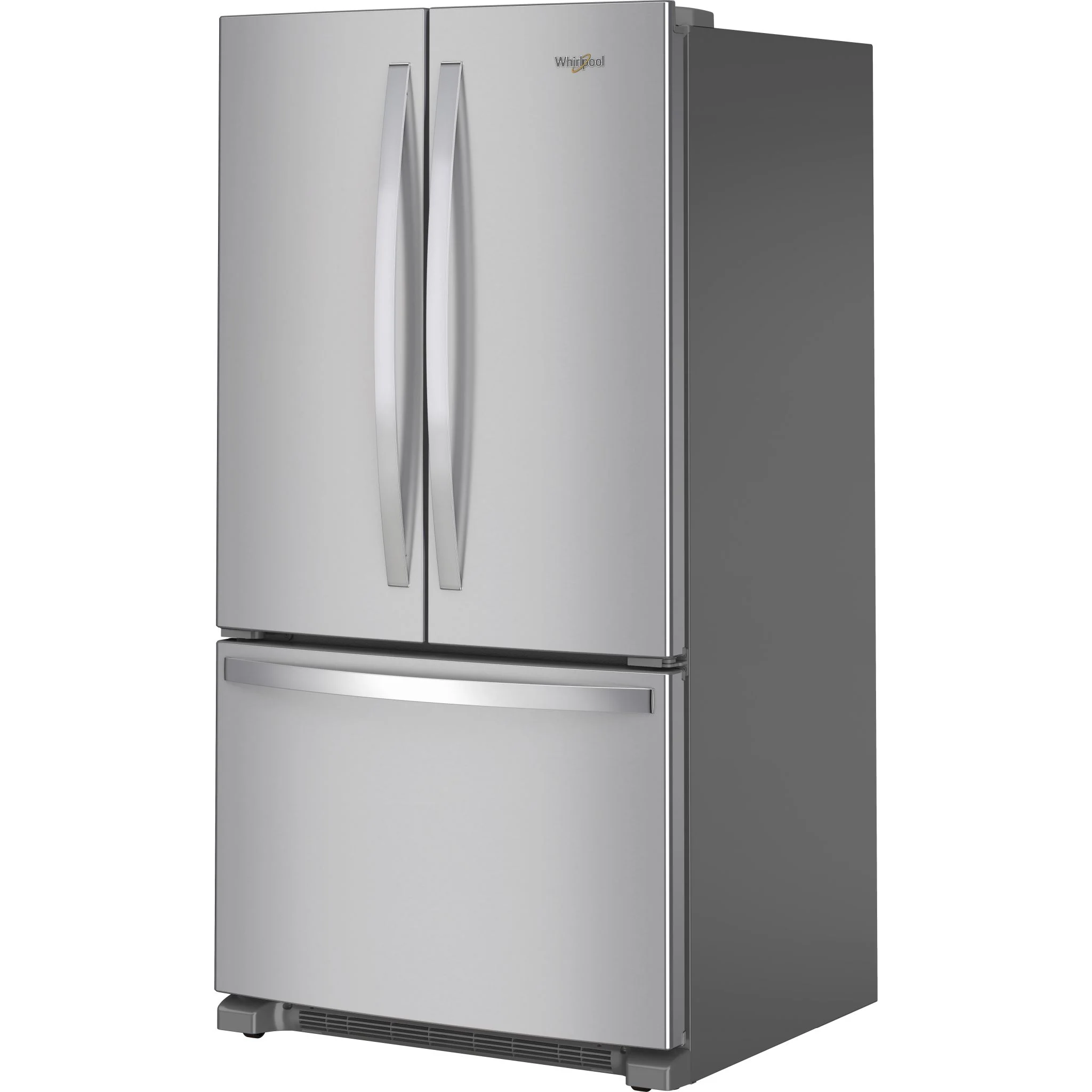 Whirlpool  Full-Depth French Door Bottom Mount Refrigerator - Stainless Steel (WRFF3036RZ) - Image 3