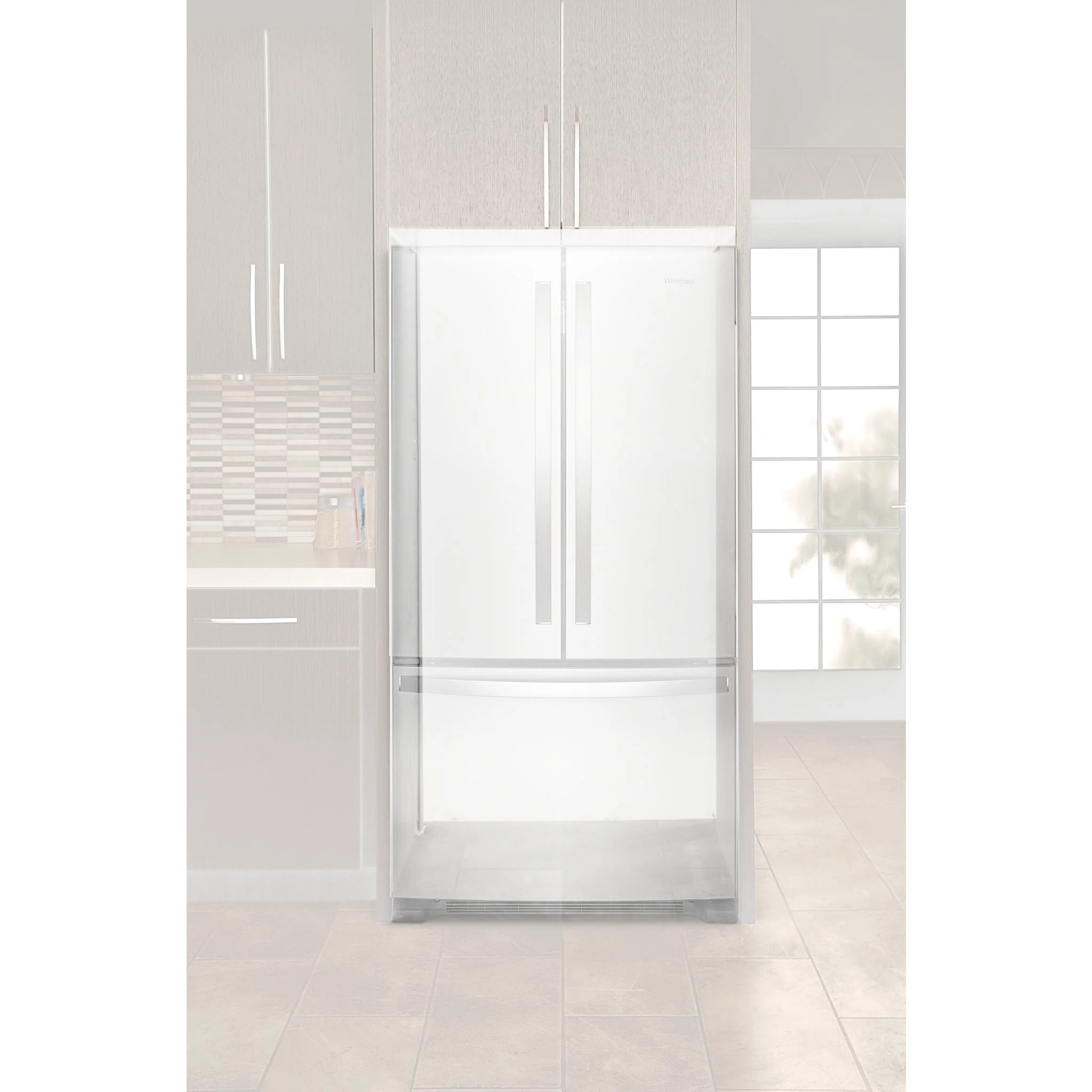 Whirlpool  Full-Depth French Door Bottom Mount Refrigerator - Stainless Steel (WRFF3036RZ) - Image 6
