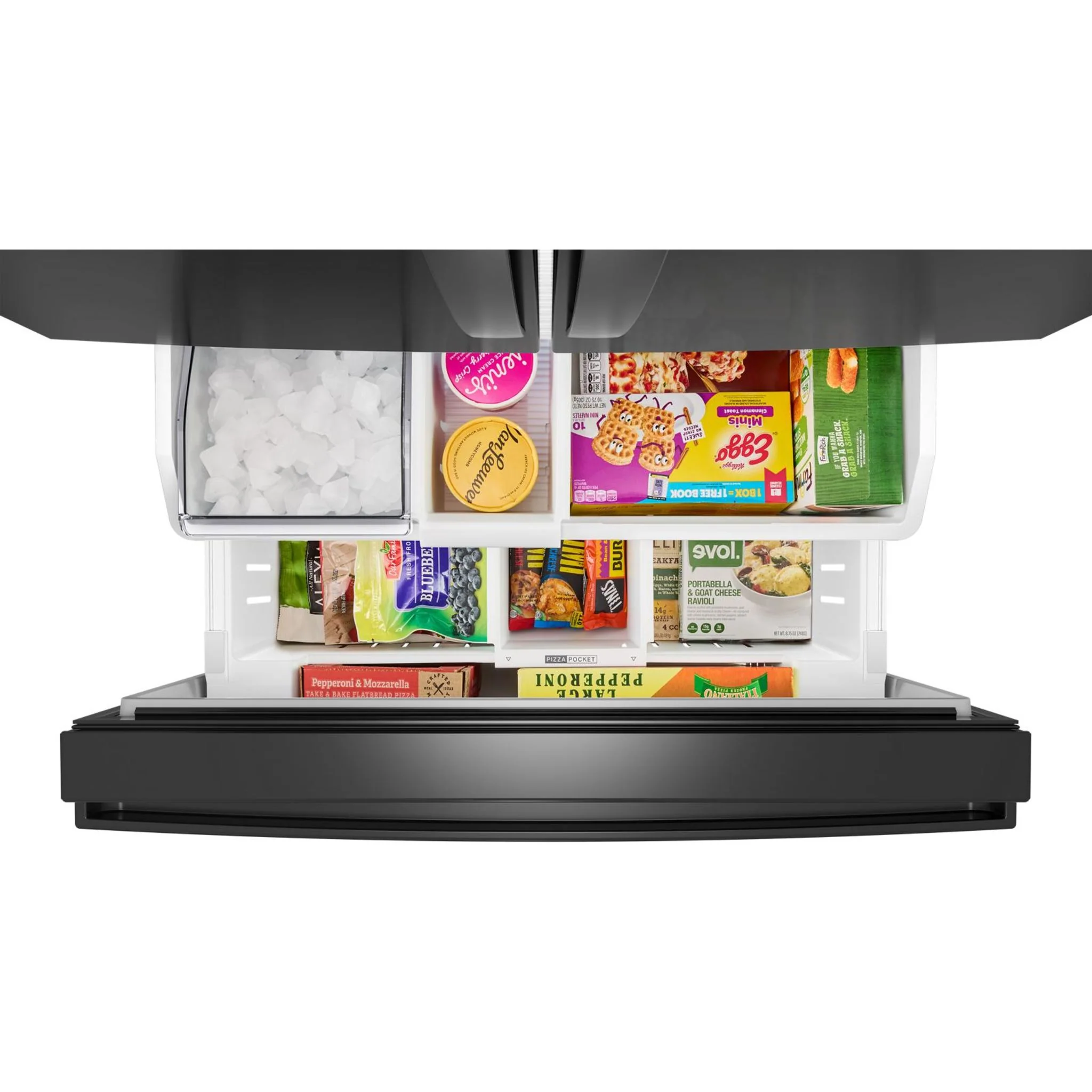 Whirlpool 36-Inch French Door Refrigerator with Ice Maker - 31 cu. ft. -Black (WRFF3136SB) - Image 14