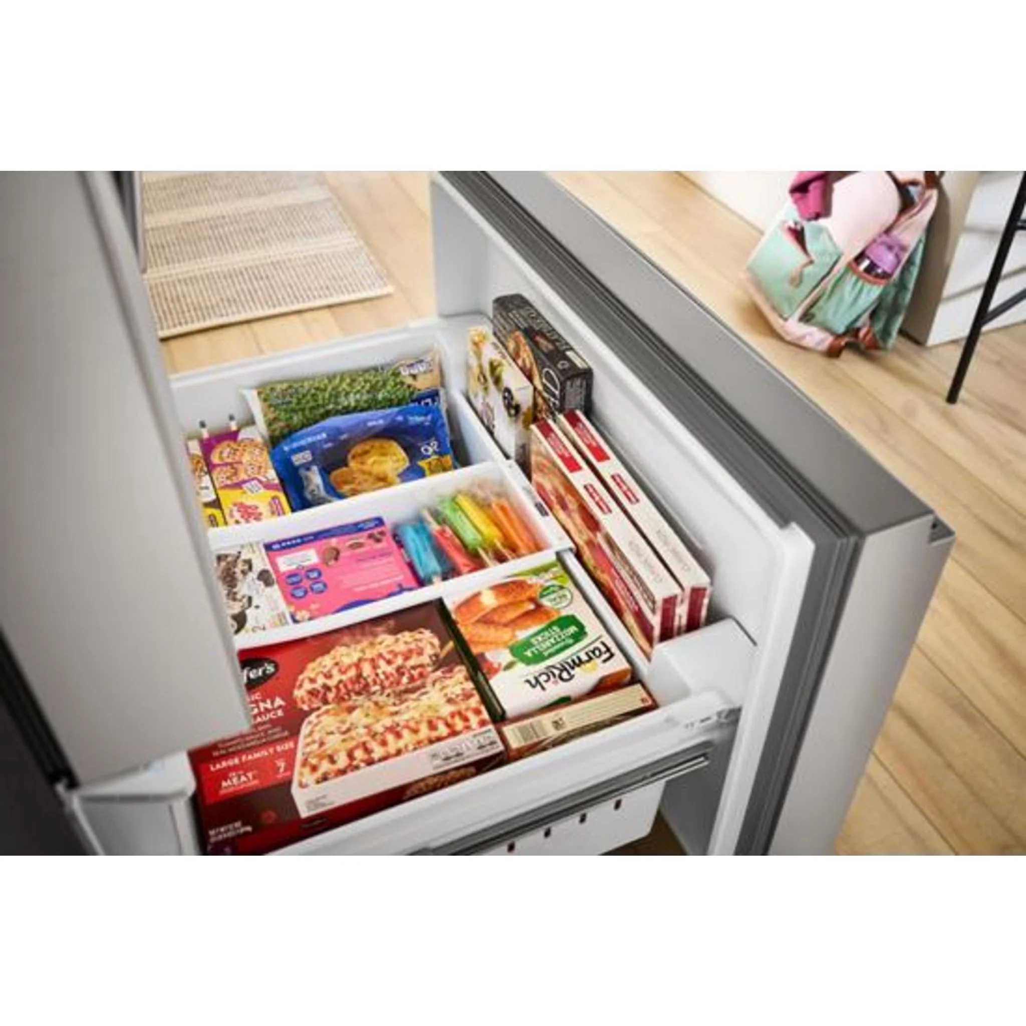 Whirlpool 36-Inch French Door Refrigerator with Ice Maker - 31 cu. ft. -Black (WRFF3136SB) - Image 4