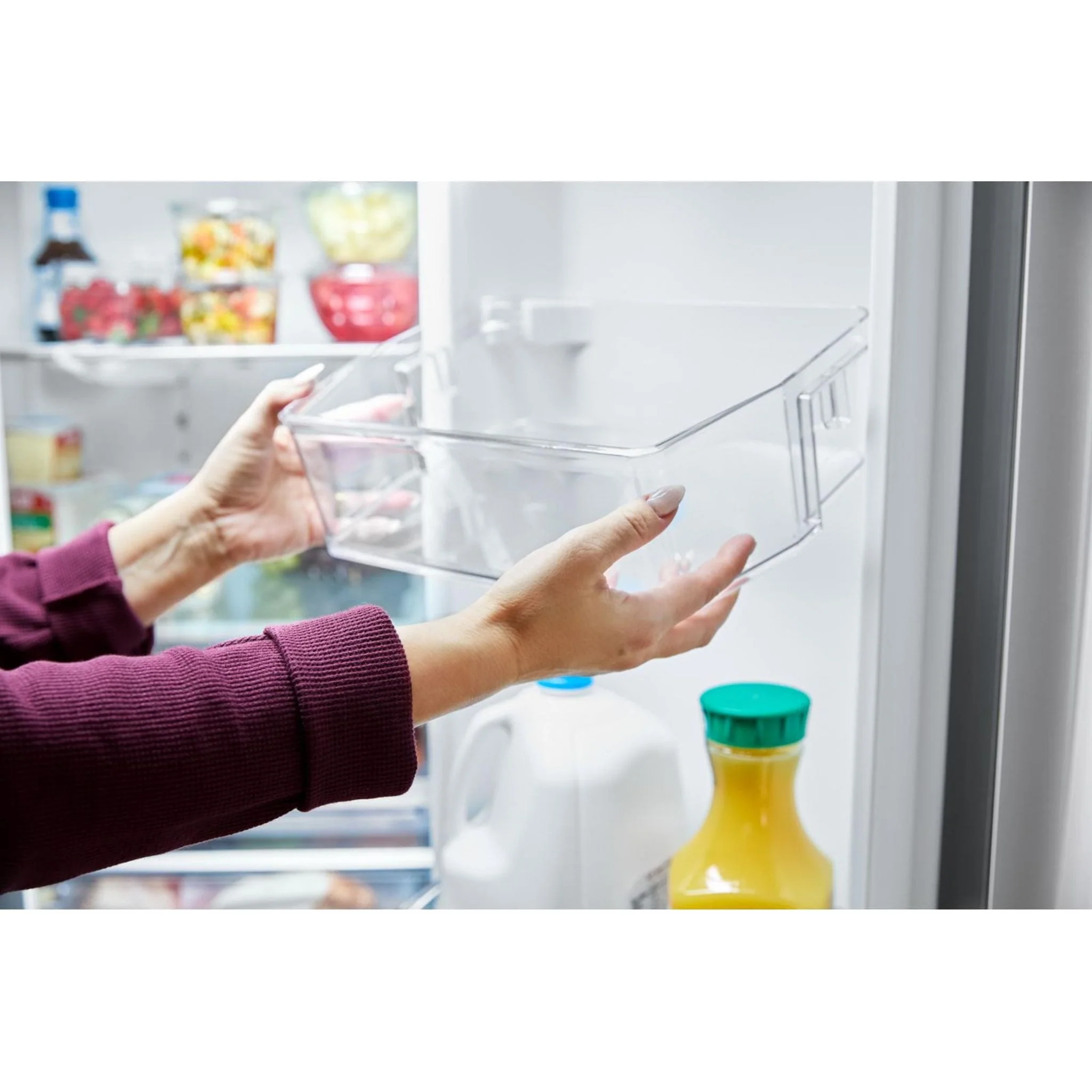 Whirlpool 36-Inch French Door Refrigerator with Ice Maker - 31 cu. ft. -White (WRFF3136SW) - Image 17