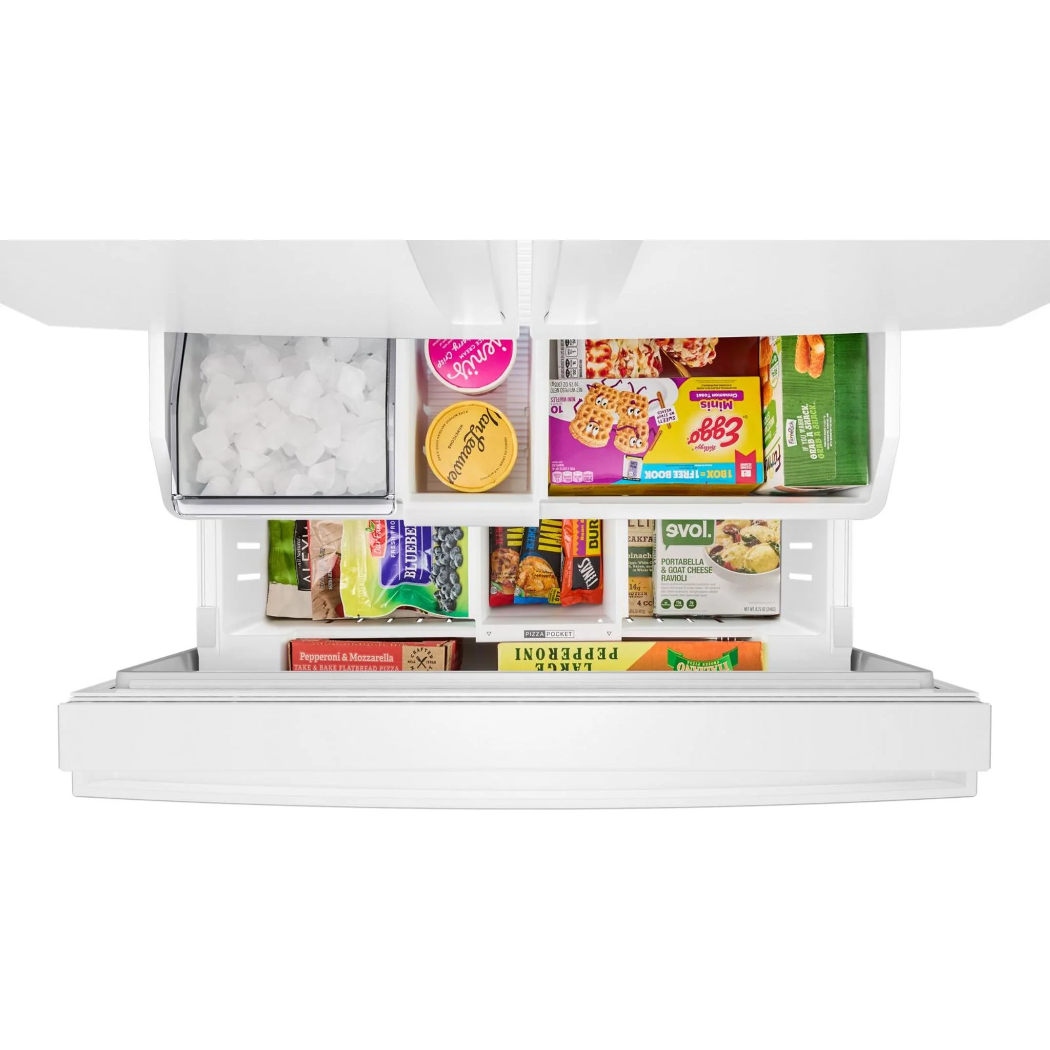 Whirlpool 36-Inch French Door Refrigerator with Ice Maker - 31 cu. ft. -White (WRFF3136SW) - Image 6