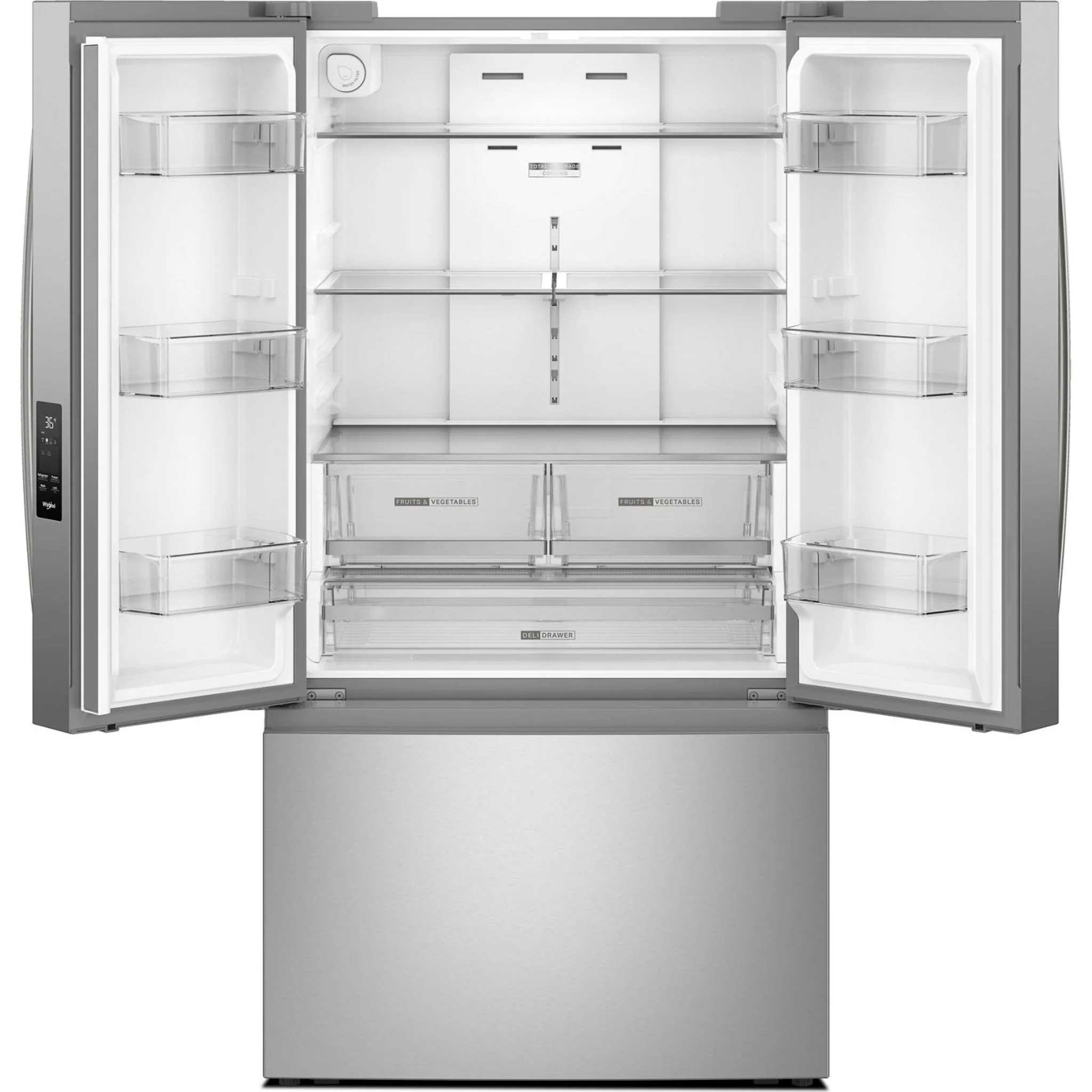 Whirlpool 36-Inch French Door Refrigerator with Ice Maker - 31 cu. ft. -Fingerprint Resistant Stainless Steel (WRFF3136SZ) - Image 38