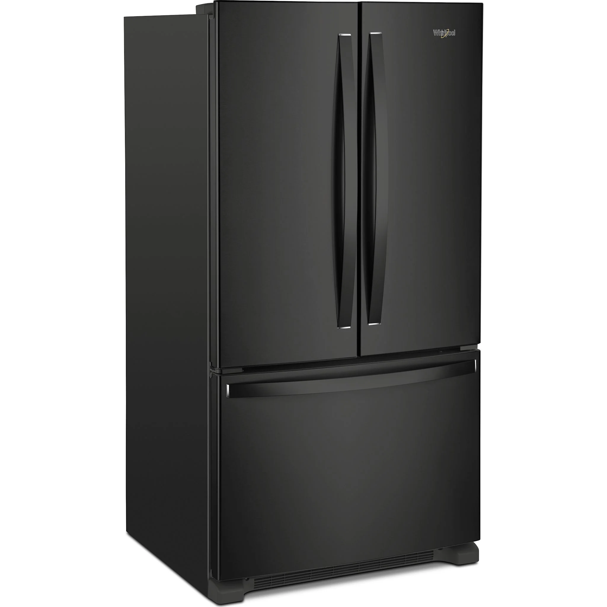 Whirlpool  Full-Depth French Door Bottom Mount Refrigerator - Black (WRFF3236RB) - Image 3