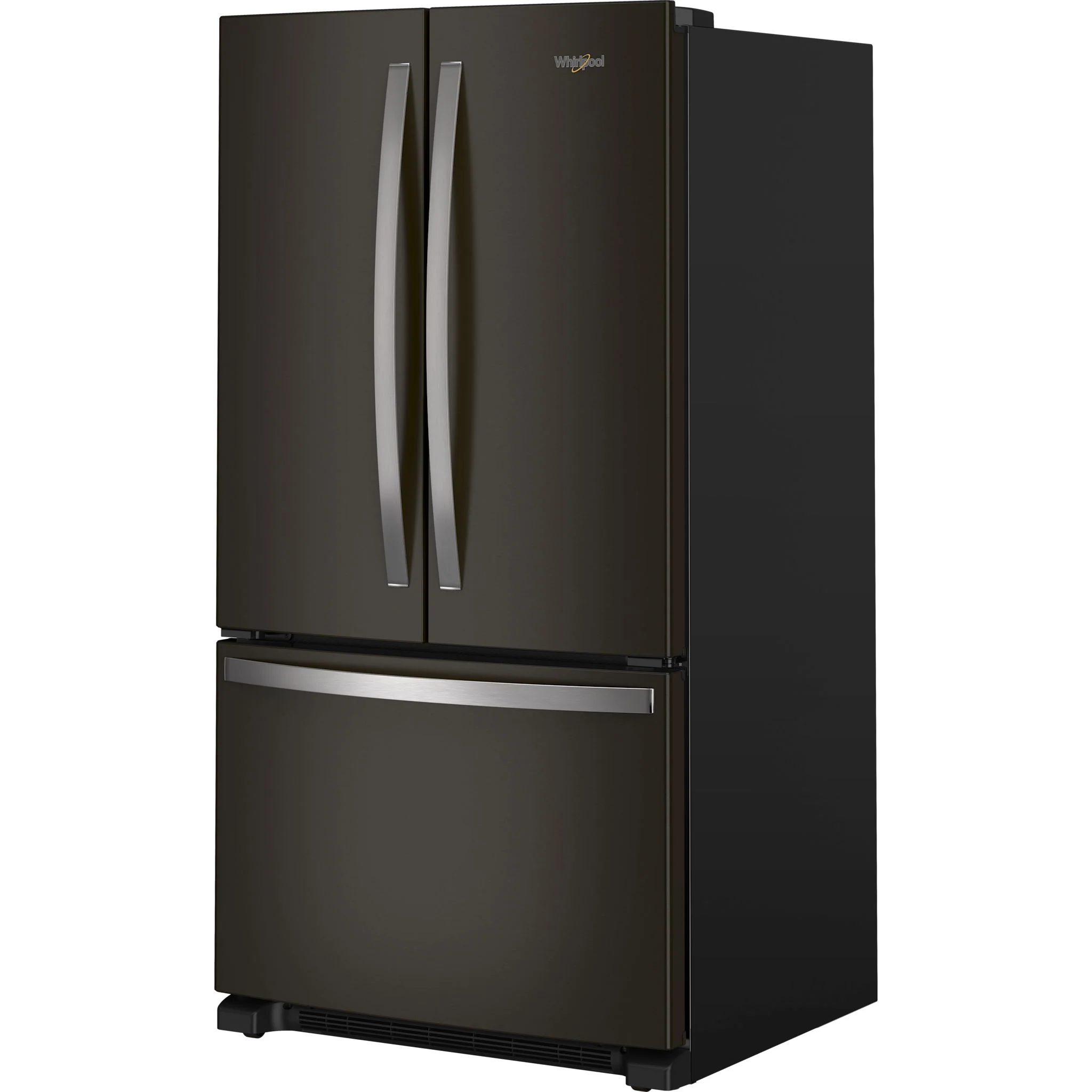 Whirlpool  Full-Depth French Door Bottom Mount Refrigerator - Black Stainless (WRFF3236RV) - Image 2