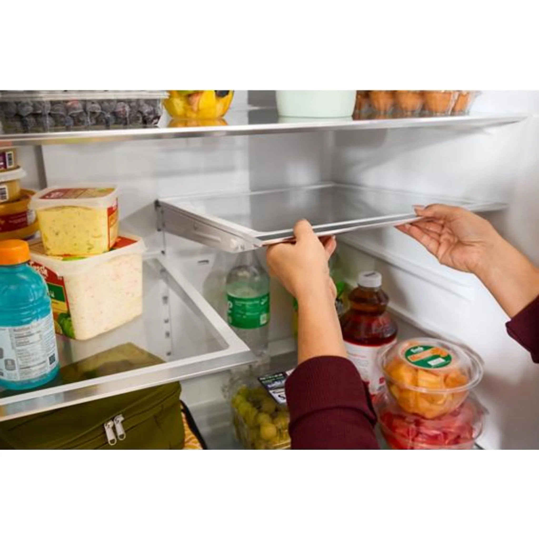 Whirlpool 36-Inch French Door Refrigerator with Interior Water Dispenser - 31 cu. ft. -Black (WRFF3336SB) - Image 5