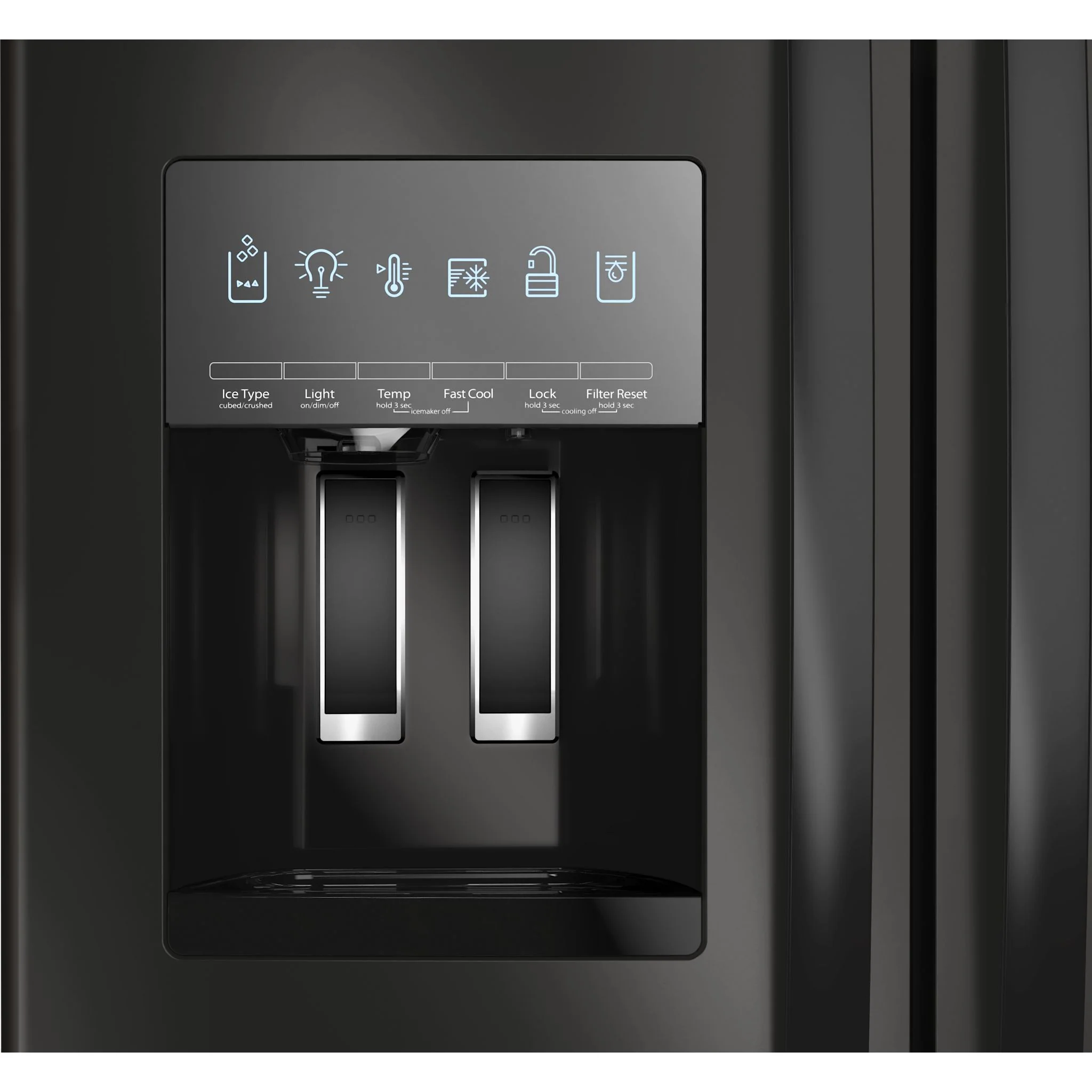 Whirlpool  36" Wide French Door Bottom Mount Refrigerator - Black (WRFF3436RB) - Image 6