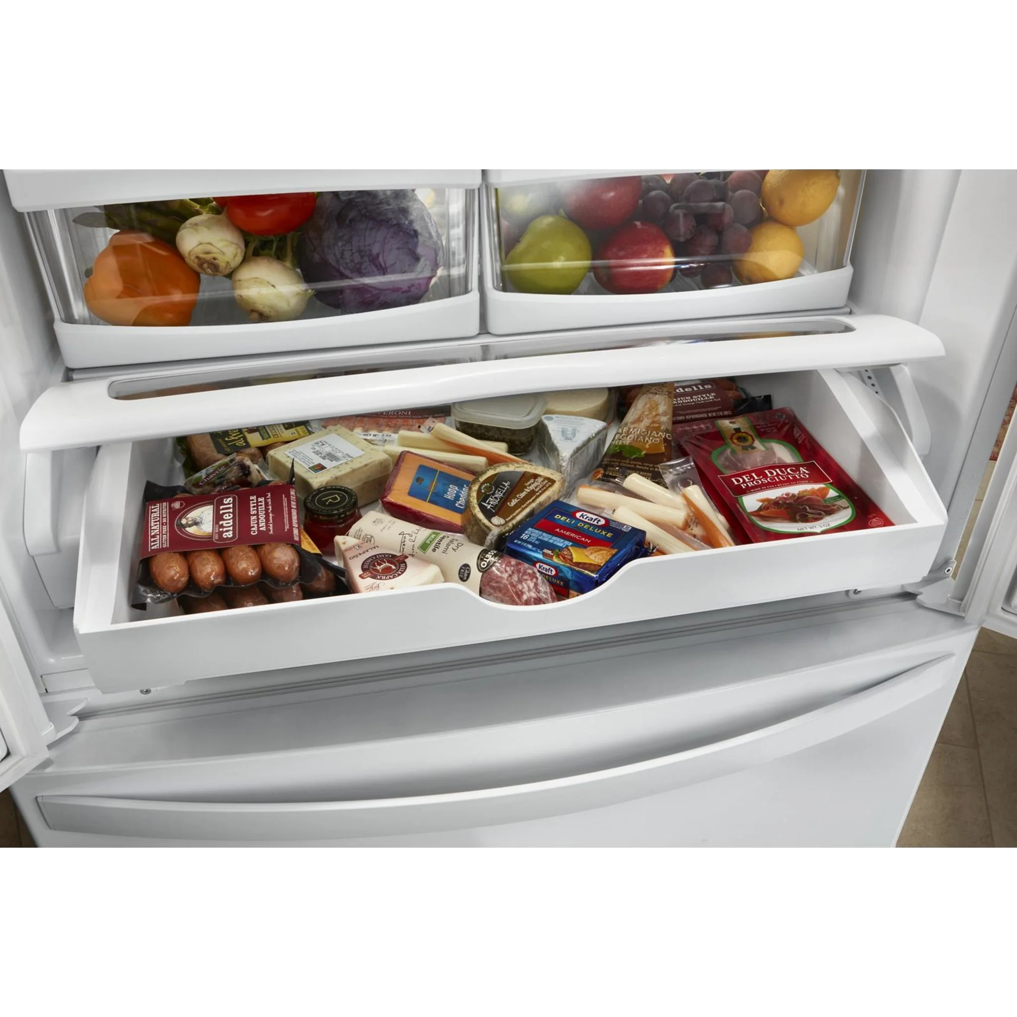 Whirlpool 33-inch Wide French Door Refrigerator - 22 cu. ft. -Black Stainless (WRFF5333PV) - Image 13