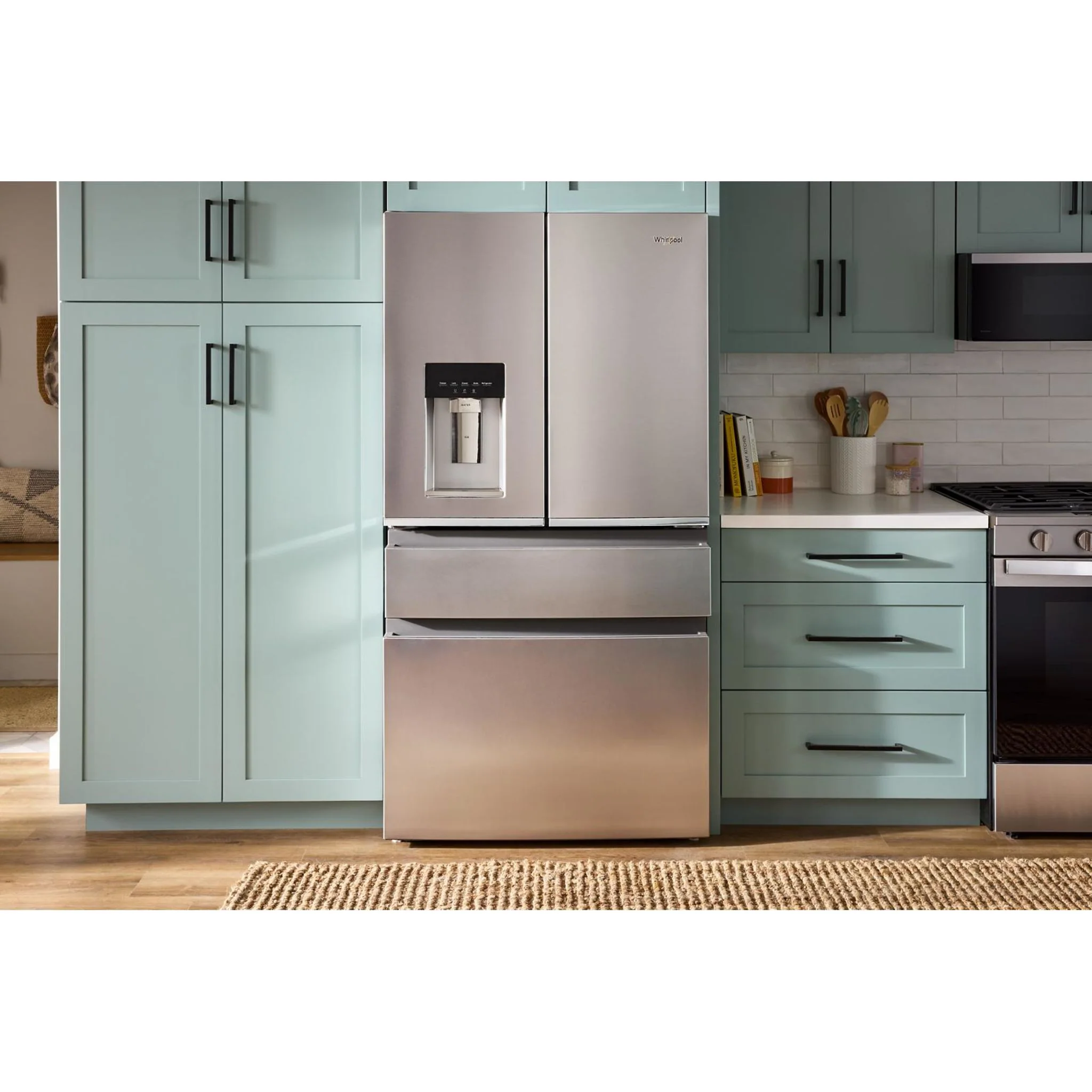 Whirlpool 36-inch Wide True Counter Depth 4-Door French Door Refrigerator - 22 cu. ft. -Black Stainless Finish (WRMC5036RV) - Image 18