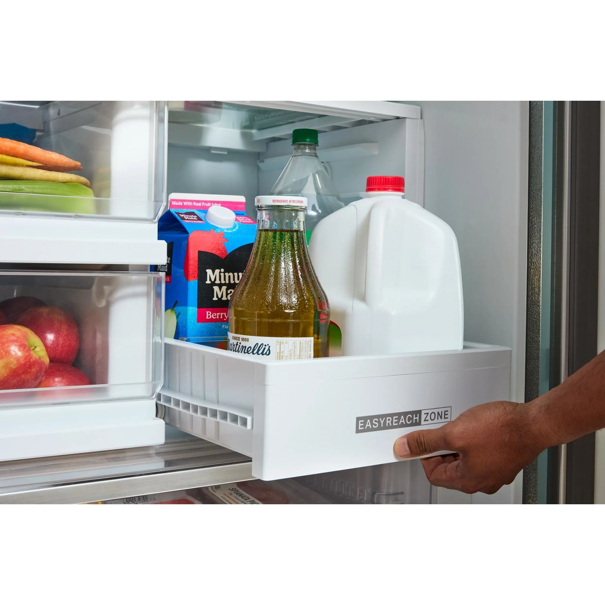Whirlpool 36-inch Wide True Counter Depth 4-Door French Door Refrigerator - 22 cu. ft. -Black Stainless Finish (WRMC5036RV) - Image 9