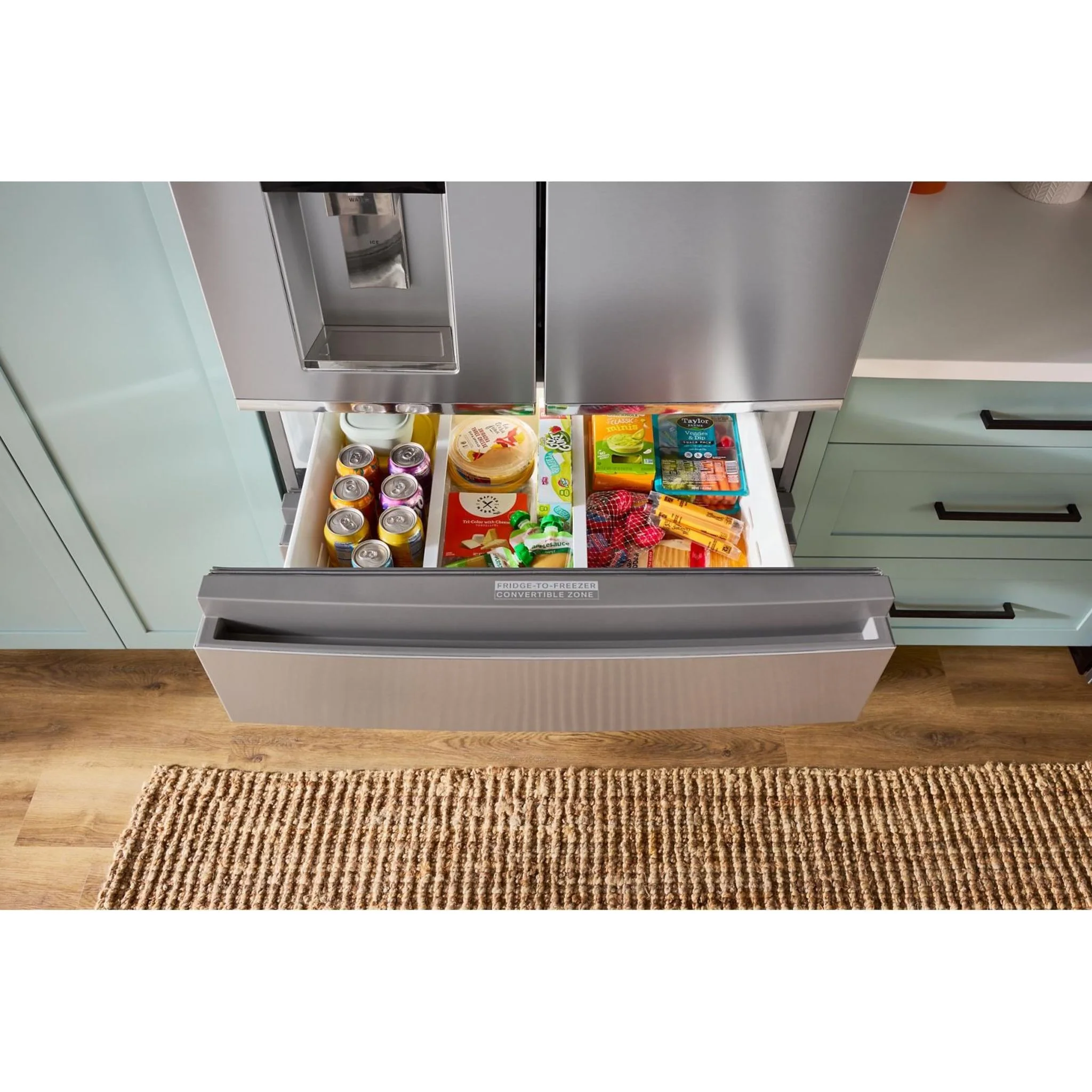 Whirlpool 36-inch Wide True Counter Depth 4-Door French Door Refrigerator - 22 cu. ft. -Fingerprint-Resistant Stainless Finish (WRMC7036RZ) - Image 8