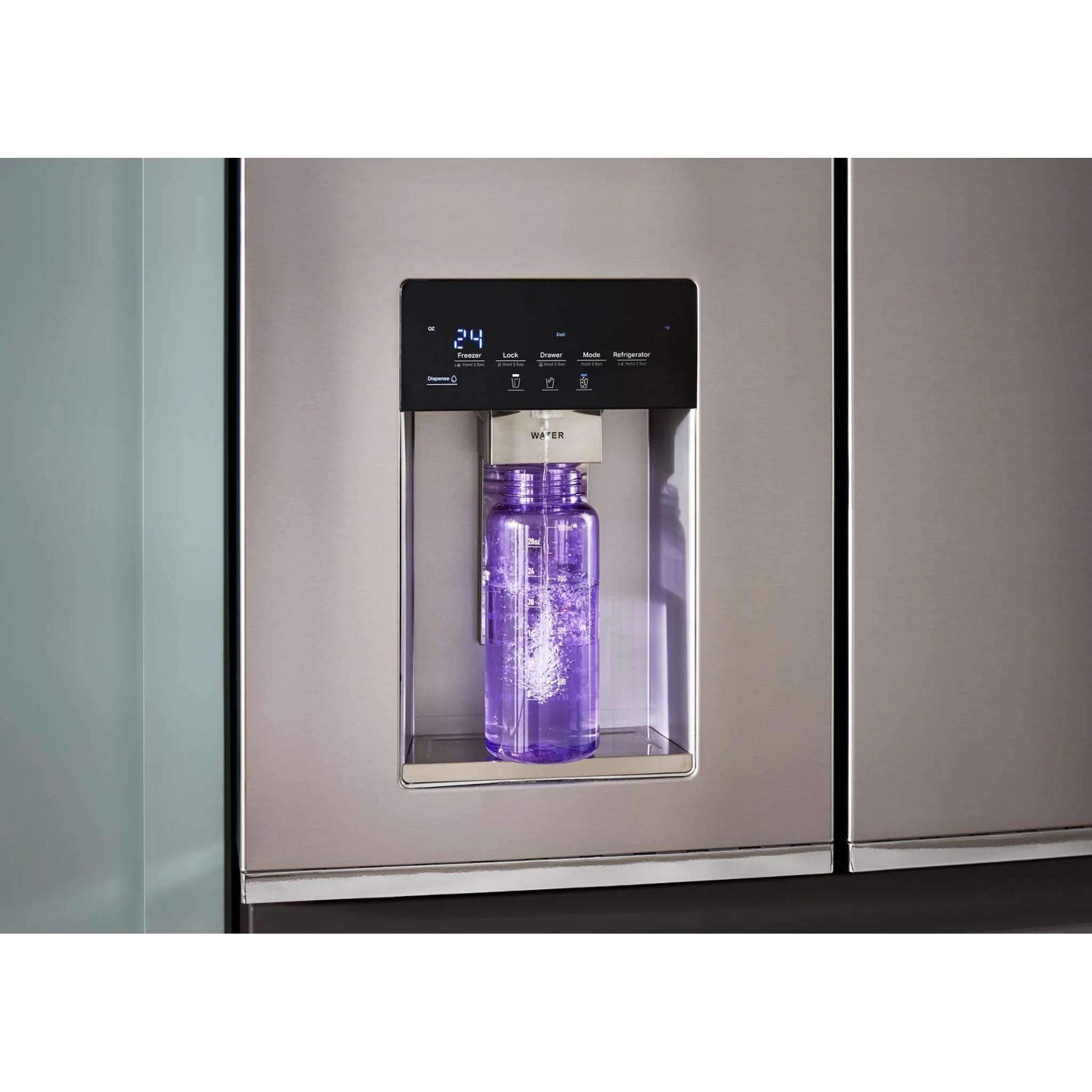Whirlpool 36-inch Wide True Counter Depth 4-Door French Door Refrigerator - 22 cu. ft. -Fingerprint-Resistant Stainless Finish (WRMC7036RZ) - Image 9