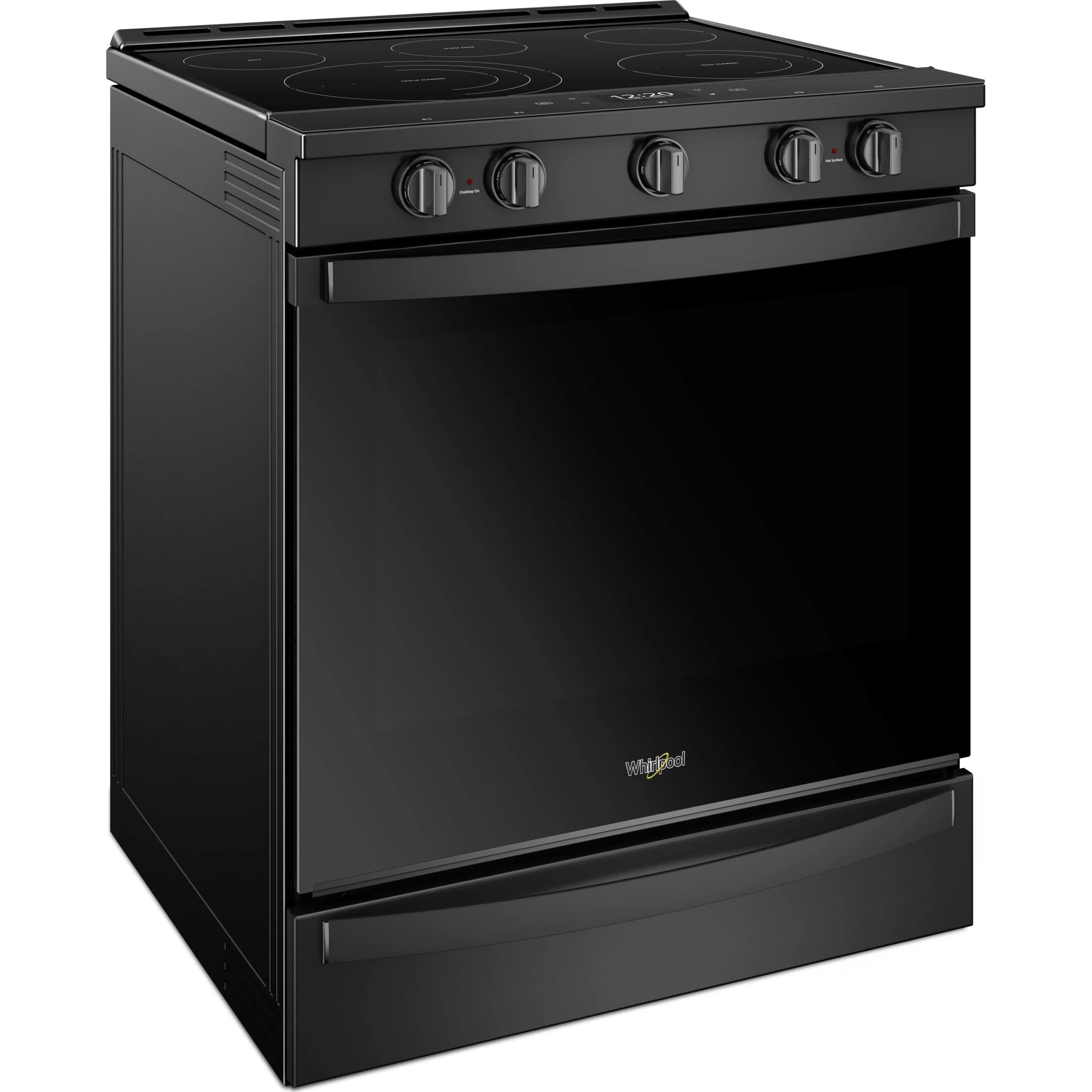 Whirlpool 6.4 cu.ft. Smart Slide-in Electric Range with Air Fry, when Connected - Black (YWEE750H0HB) - Image 2