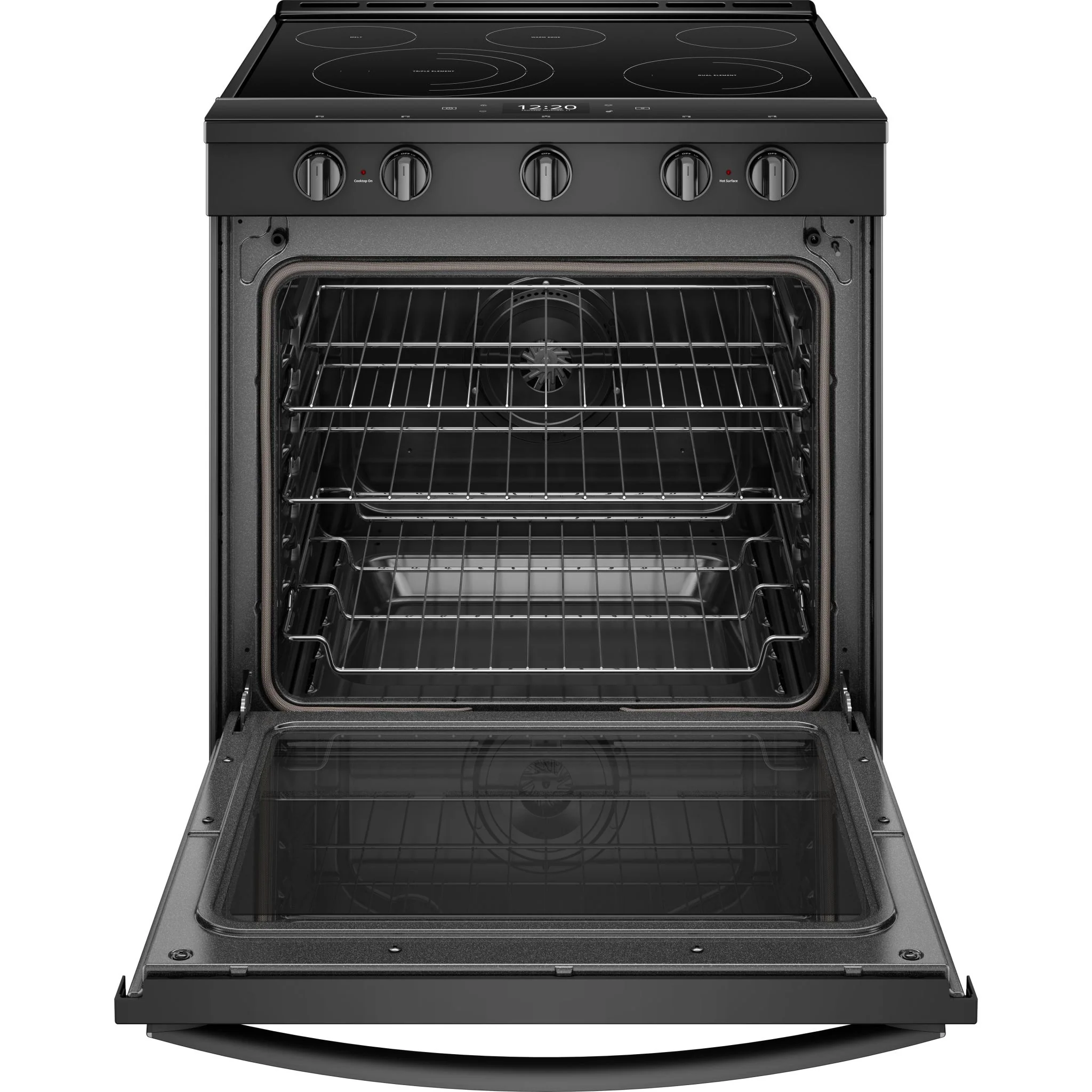 Whirlpool 6.4 cu.ft. Smart Slide-in Electric Range with Air Fry, when Connected - Black (YWEE750H0HB) - Image 3