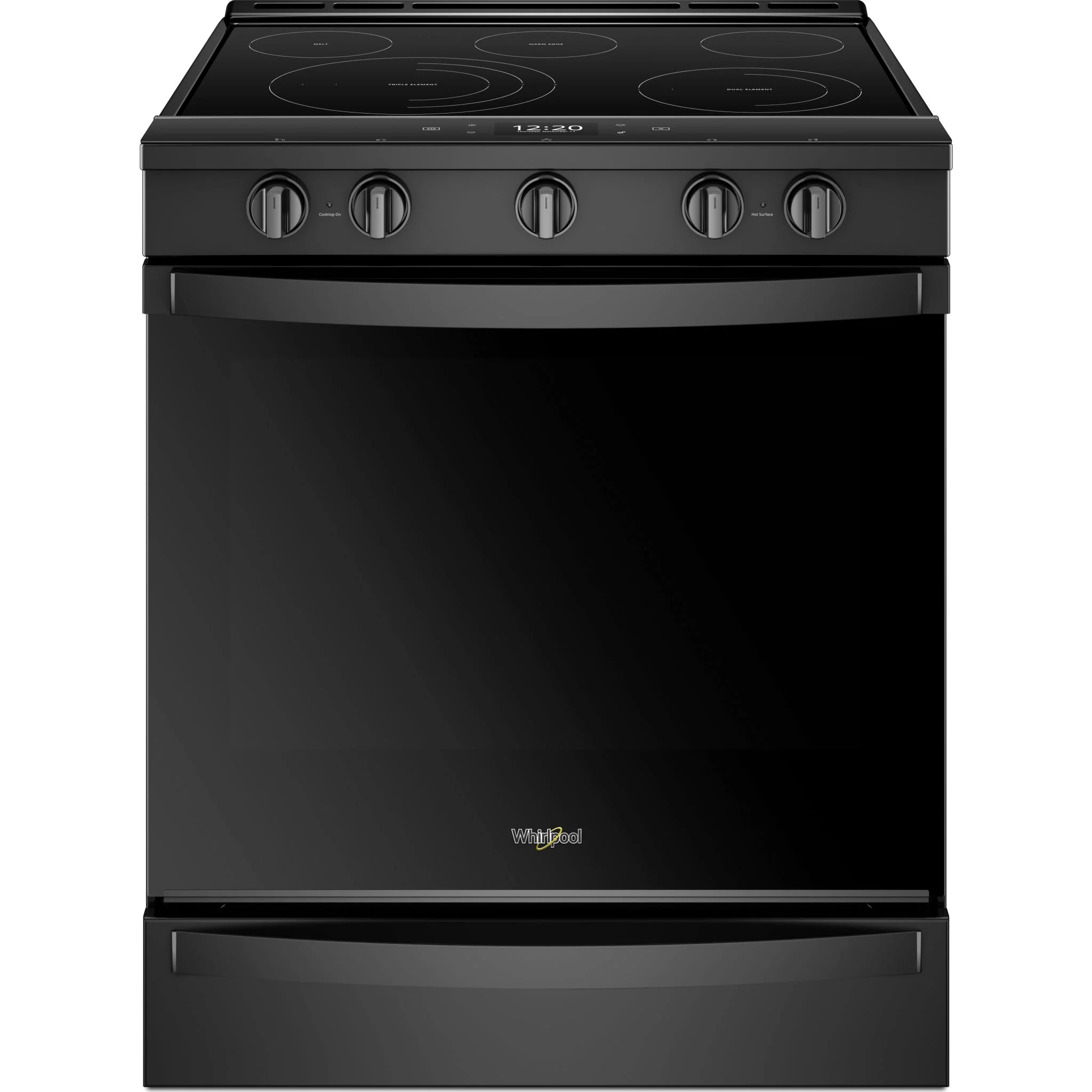 Whirlpool 6.4 cu.ft. Smart Slide-in Electric Range with Air Fry, when Connected - Black (YWEE750H0HB) - Image 9