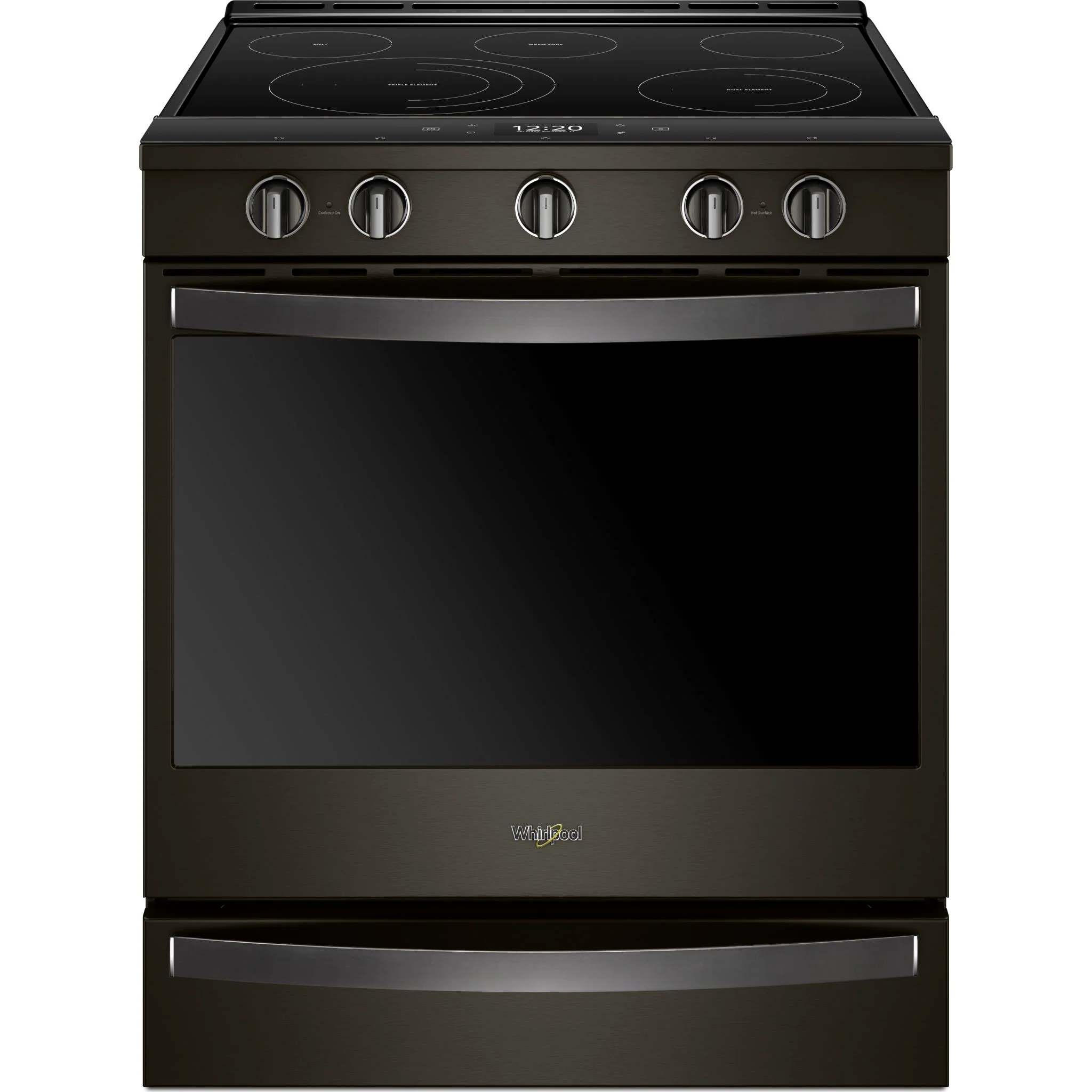 Whirlpool 6.4 cu.ft. Smart Slide-in Electric Range with Air Fry, when Connected - Black Stainless (YWEE750H0HV) - Image 10