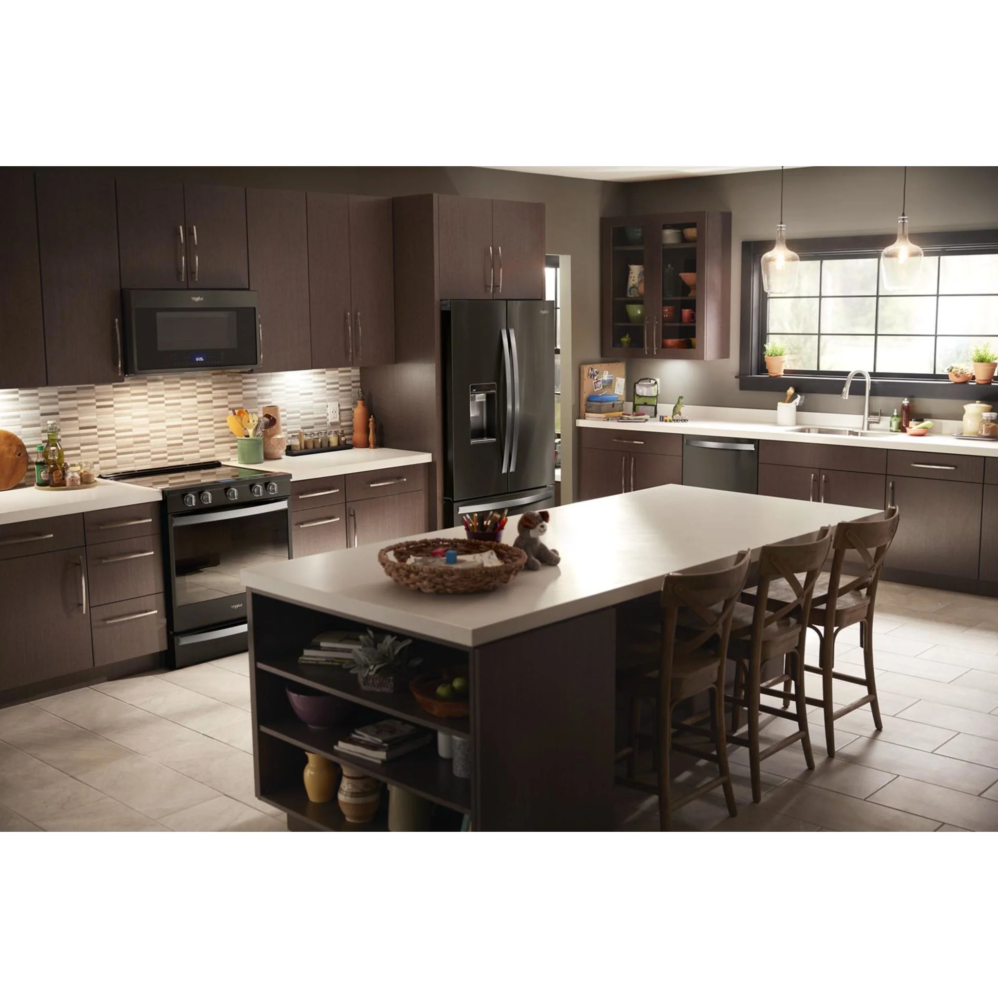 Whirlpool 6.4 cu.ft. Smart Slide-in Electric Range with Air Fry, when Connected - Black Stainless (YWEE750H0HV) - Image 14