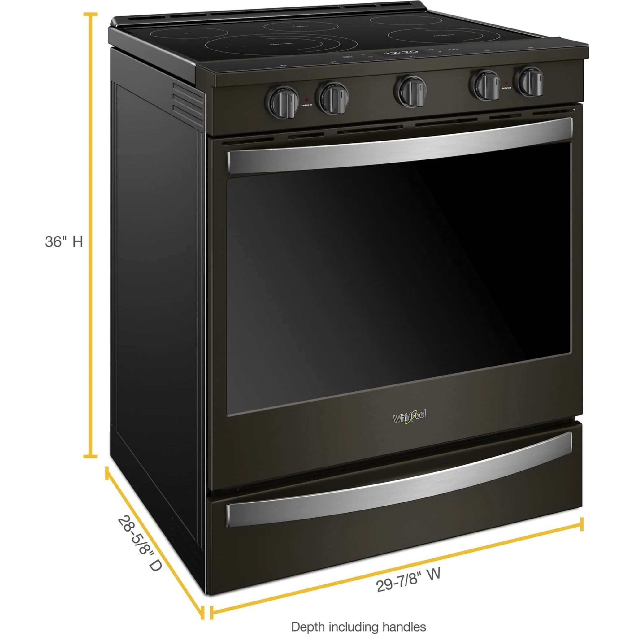 Whirlpool 6.4 cu.ft. Smart Slide-in Electric Range with Air Fry, when Connected - Black Stainless (YWEE750H0HV) - Image 17