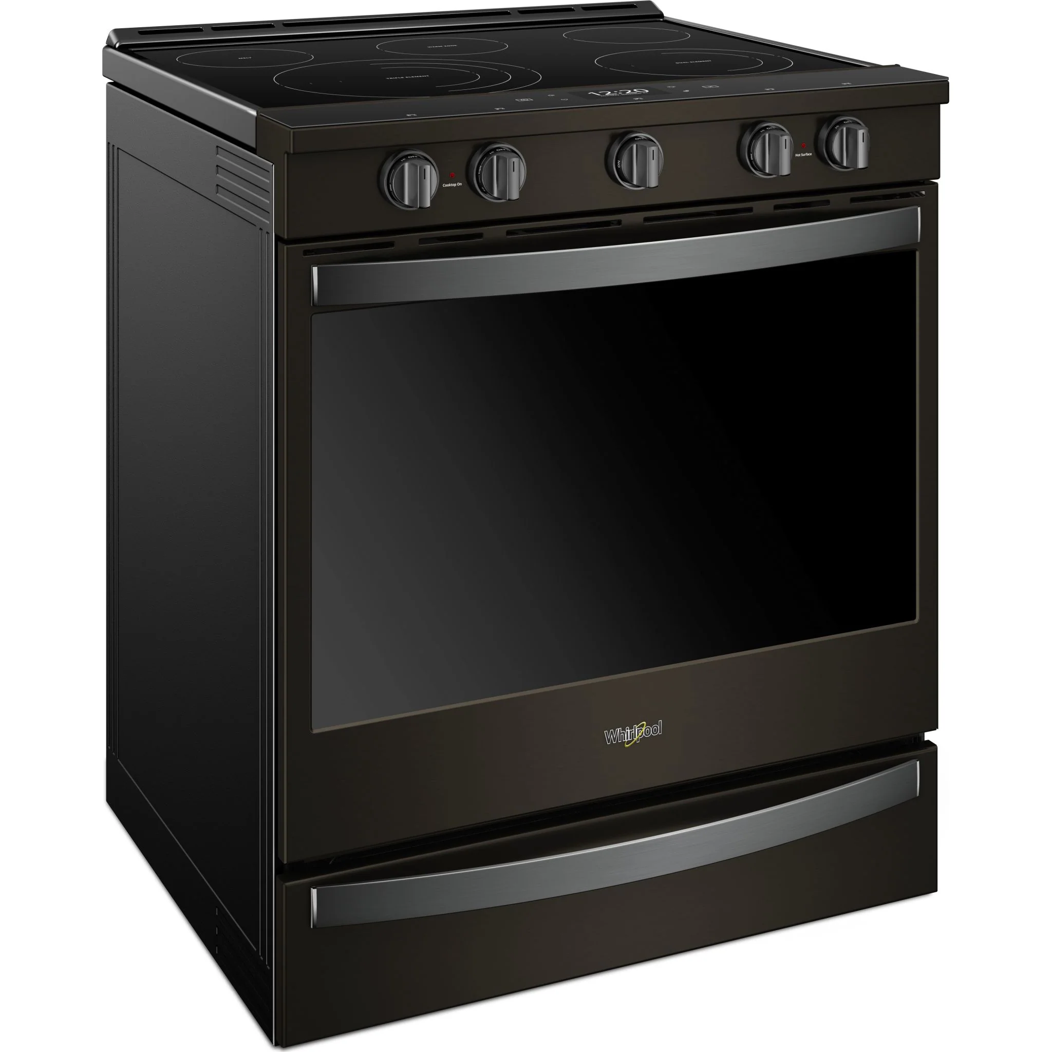 Whirlpool 6.4 cu.ft. Smart Slide-in Electric Range with Air Fry, when Connected - Black Stainless (YWEE750H0HV) - Image 3