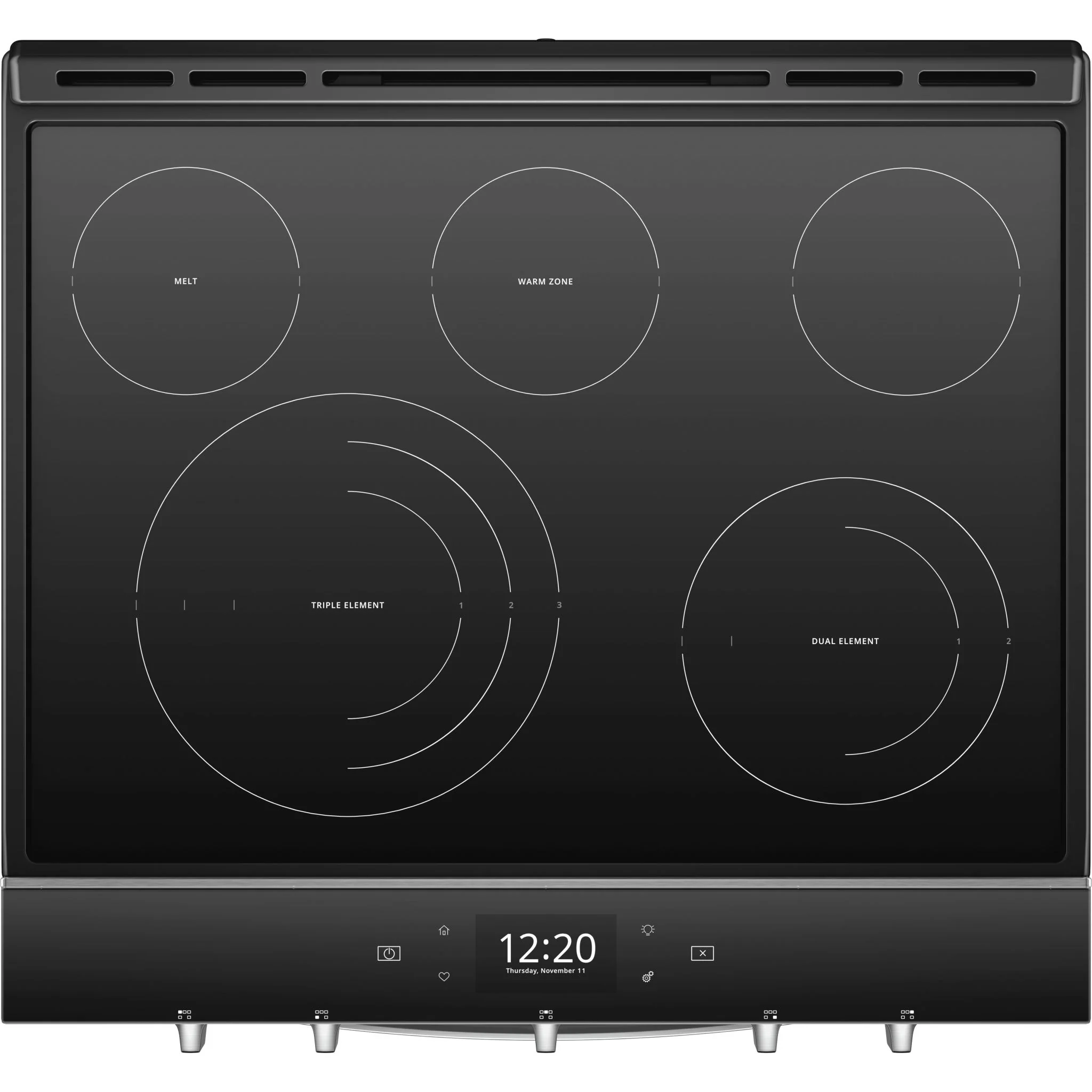 Whirlpool 6.4 cu.ft. Smart Slide-in Electric Range with Air Fry, when Connected - Stainless Steel (YWEE750H0HZ) - Image 3
