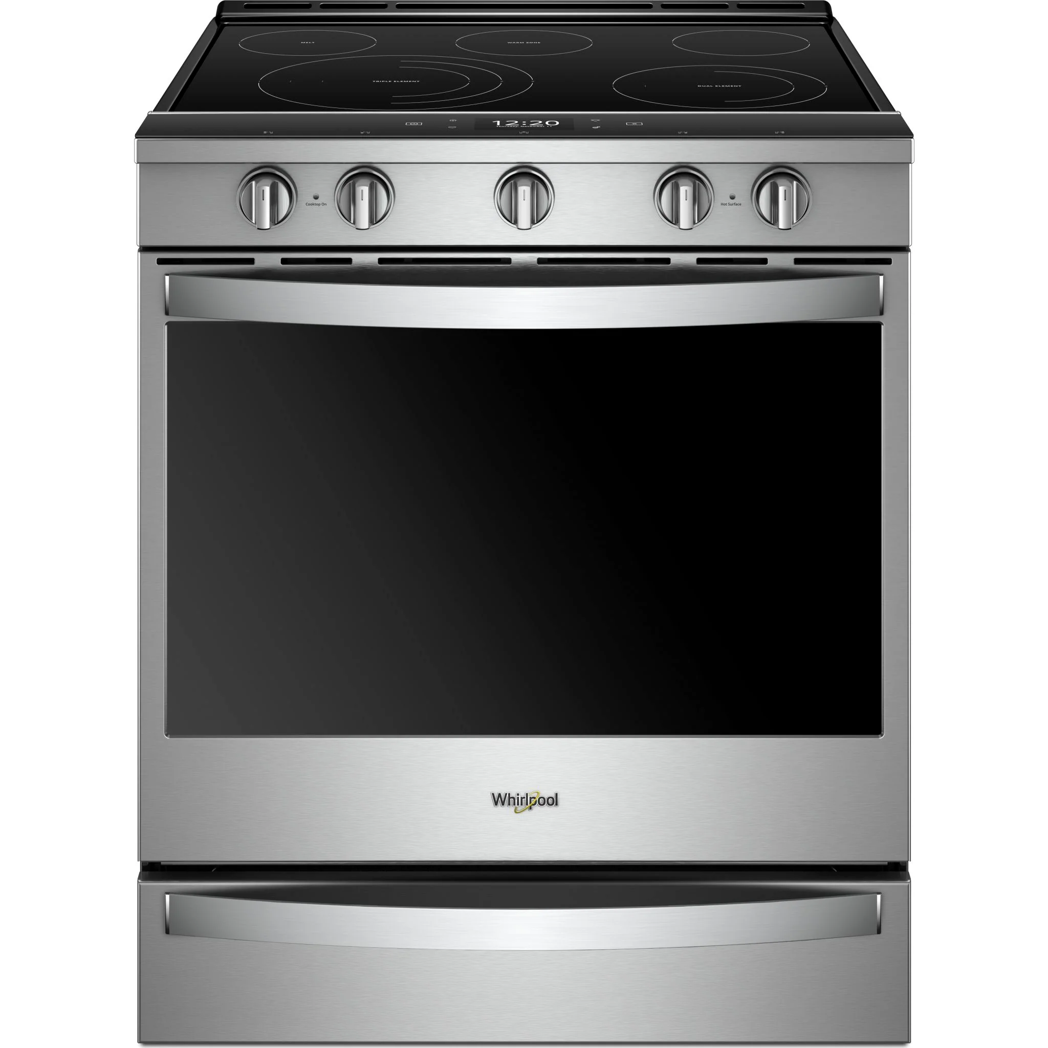 Whirlpool 6.4 cu.ft. Smart Slide-in Electric Range with Air Fry, when Connected - Stainless Steel (YWEE750H0HZ) - Image 8