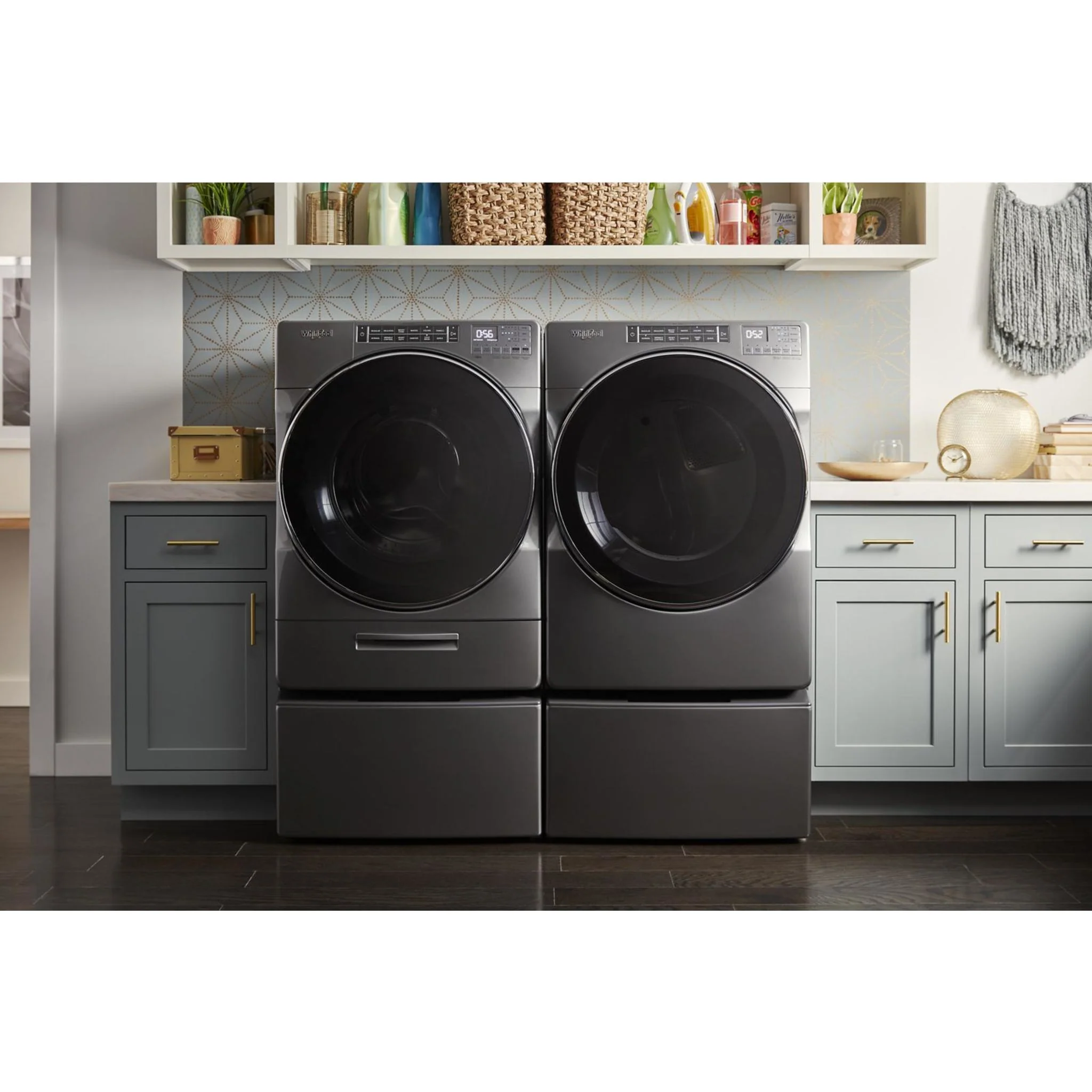 Whirlpool 7.4 cu. ft. Front Load Electric Dryer with Steam Cycles -Chrome Shadow (YWED8620HC) - Image 11