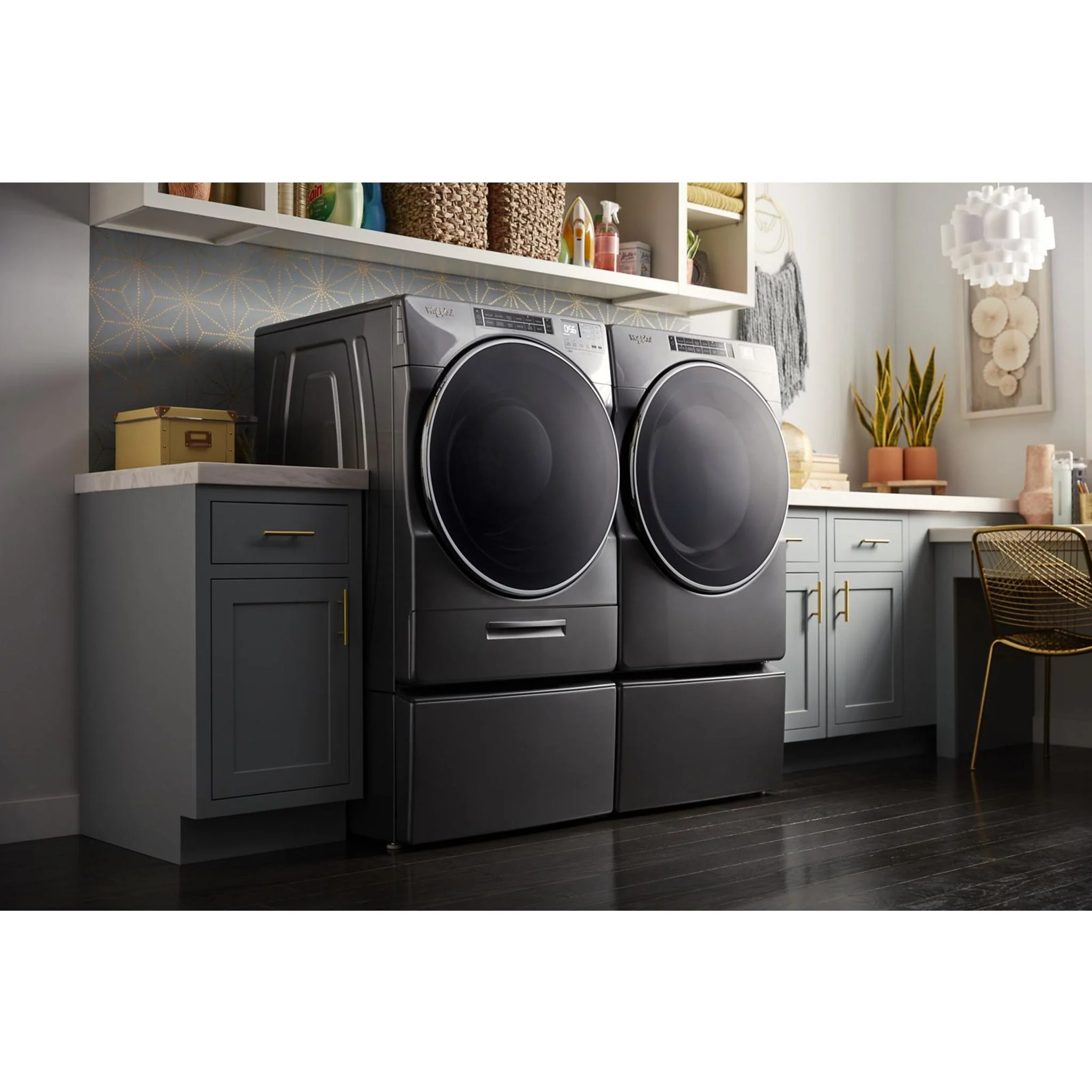 Whirlpool 7.4 cu. ft. Front Load Electric Dryer with Steam Cycles -Chrome Shadow (YWED8620HC) - Image 6