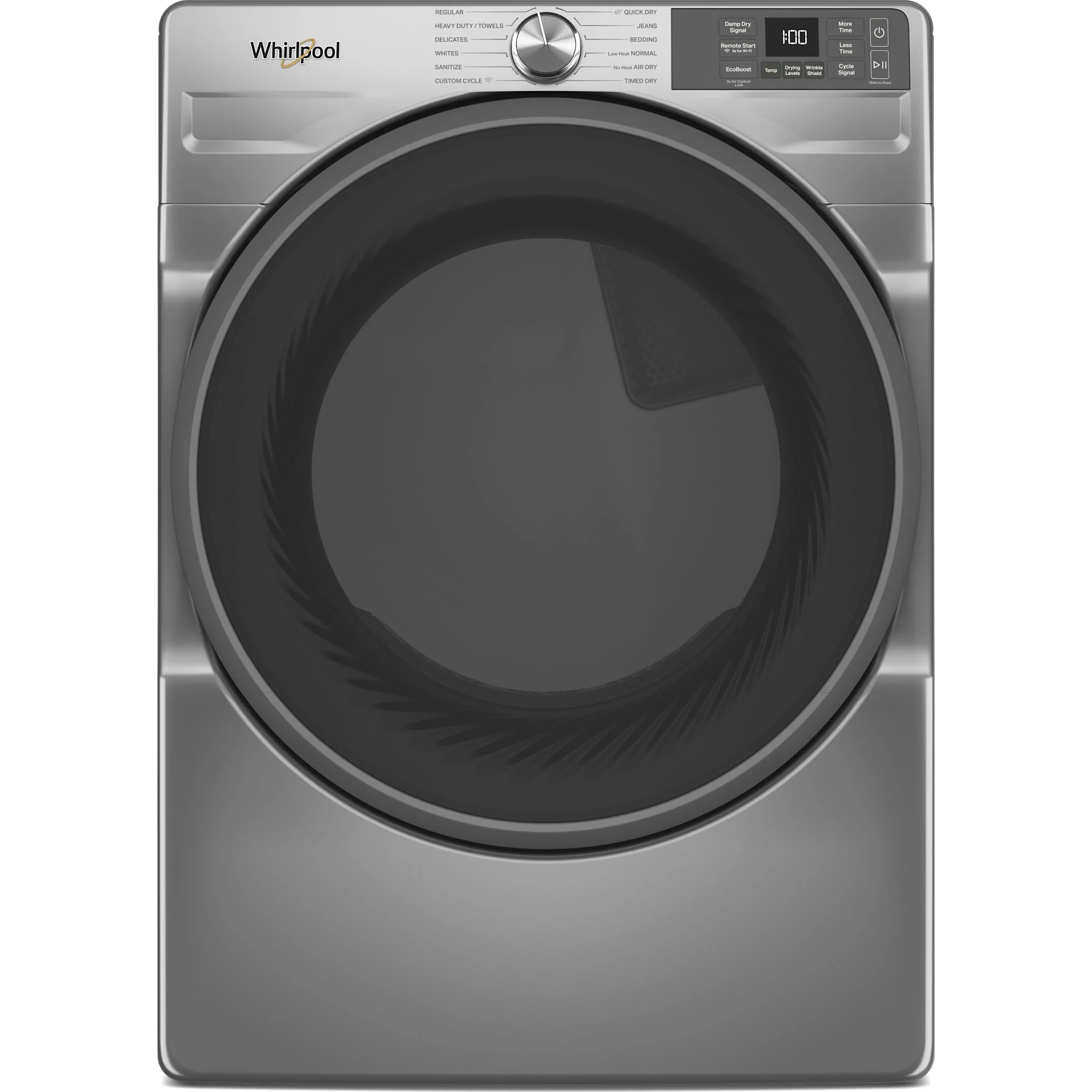 Whirlpool 7.4 cu. ft. Smart Front Load ENERGY STAR Certified Gas Dryer with Wrinkle ShieldOption -Radiant Silver (WGD5720RR) - Image 4