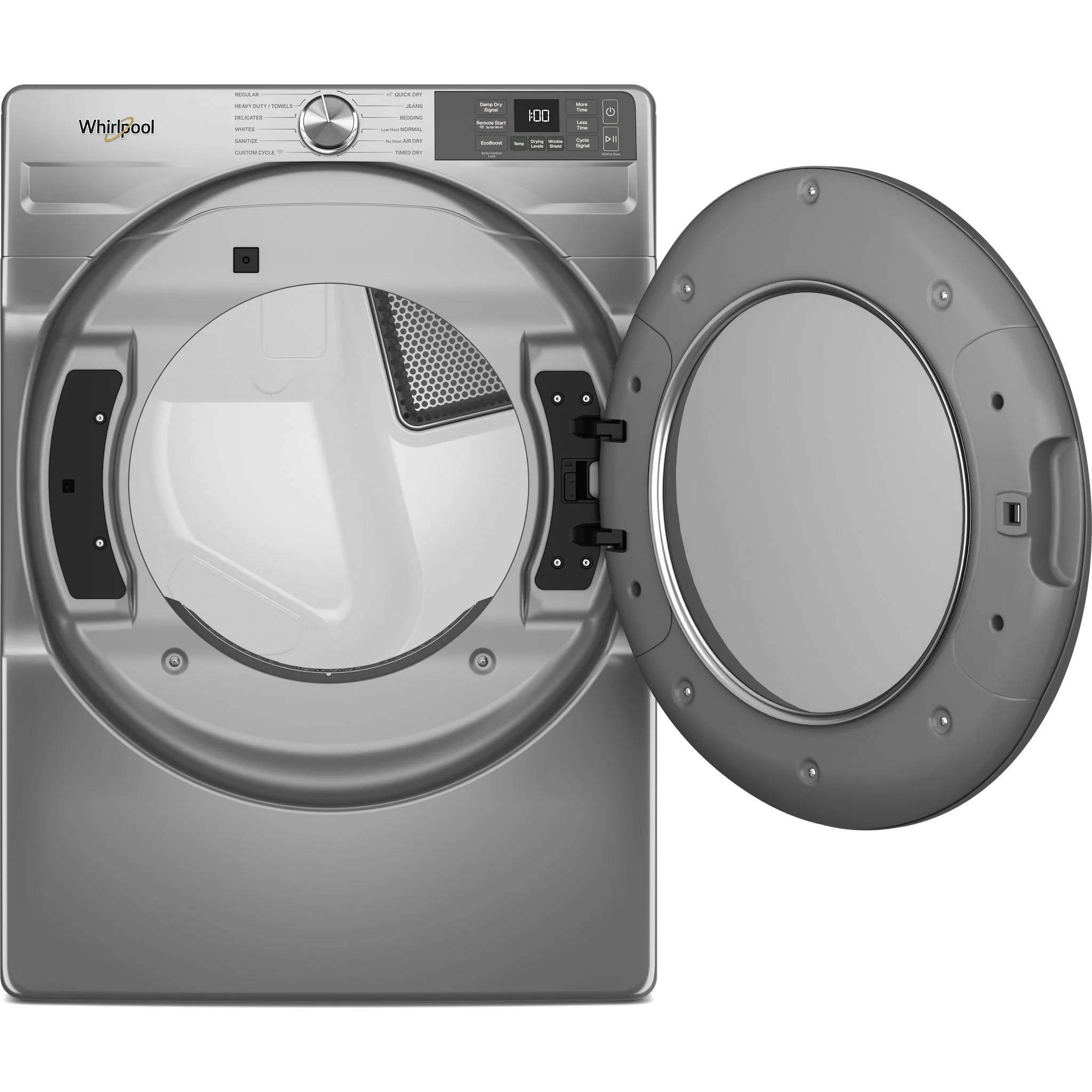 Whirlpool 7.4 cu. ft. Smart Front Load ENERGY STAR Certified Gas Dryer with Wrinkle ShieldOption -Radiant Silver (WGD5720RR) - Image 5