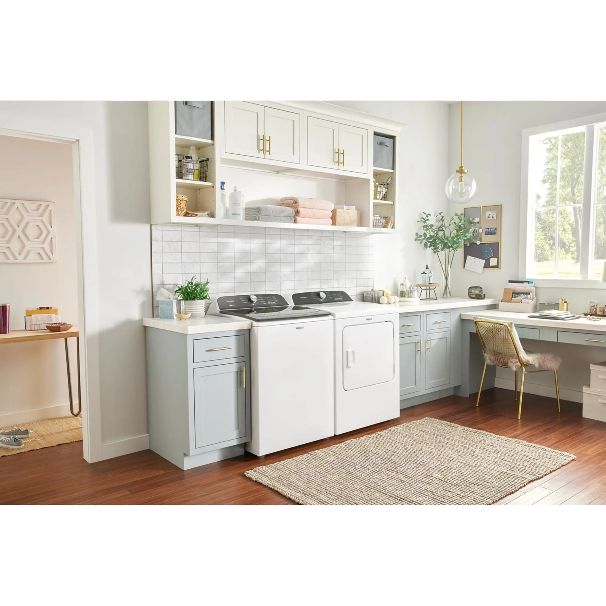 Whirlpool 7.0 Cu. Ft. Top Load Gas Dryer with Moisture Sensor -White (WGD6150PW) - Image 11