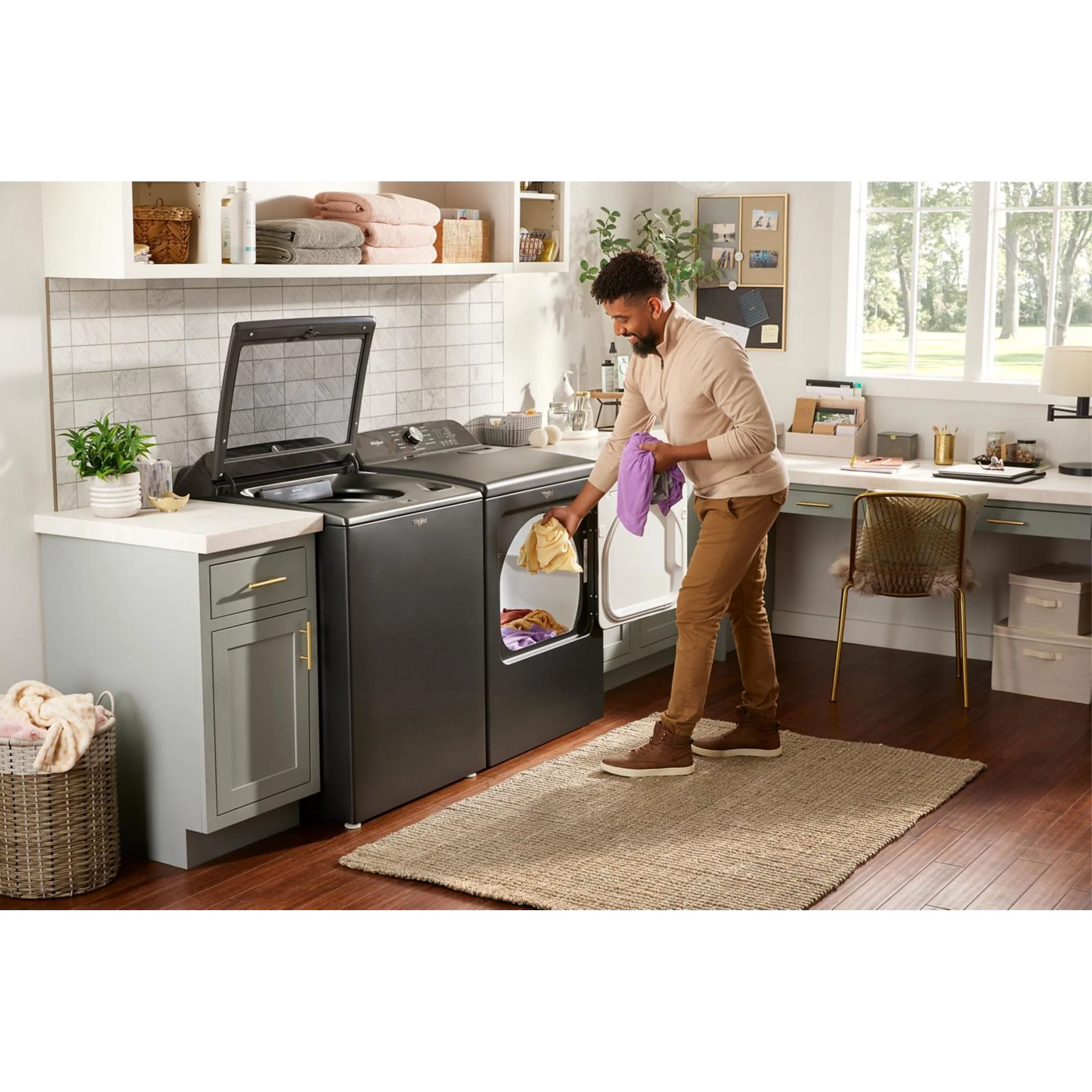 Whirlpool 7.0 Cu. Ft. Top Load Gas Dryer with Moisture Sensor -White (WGD6150PW) - Image 22