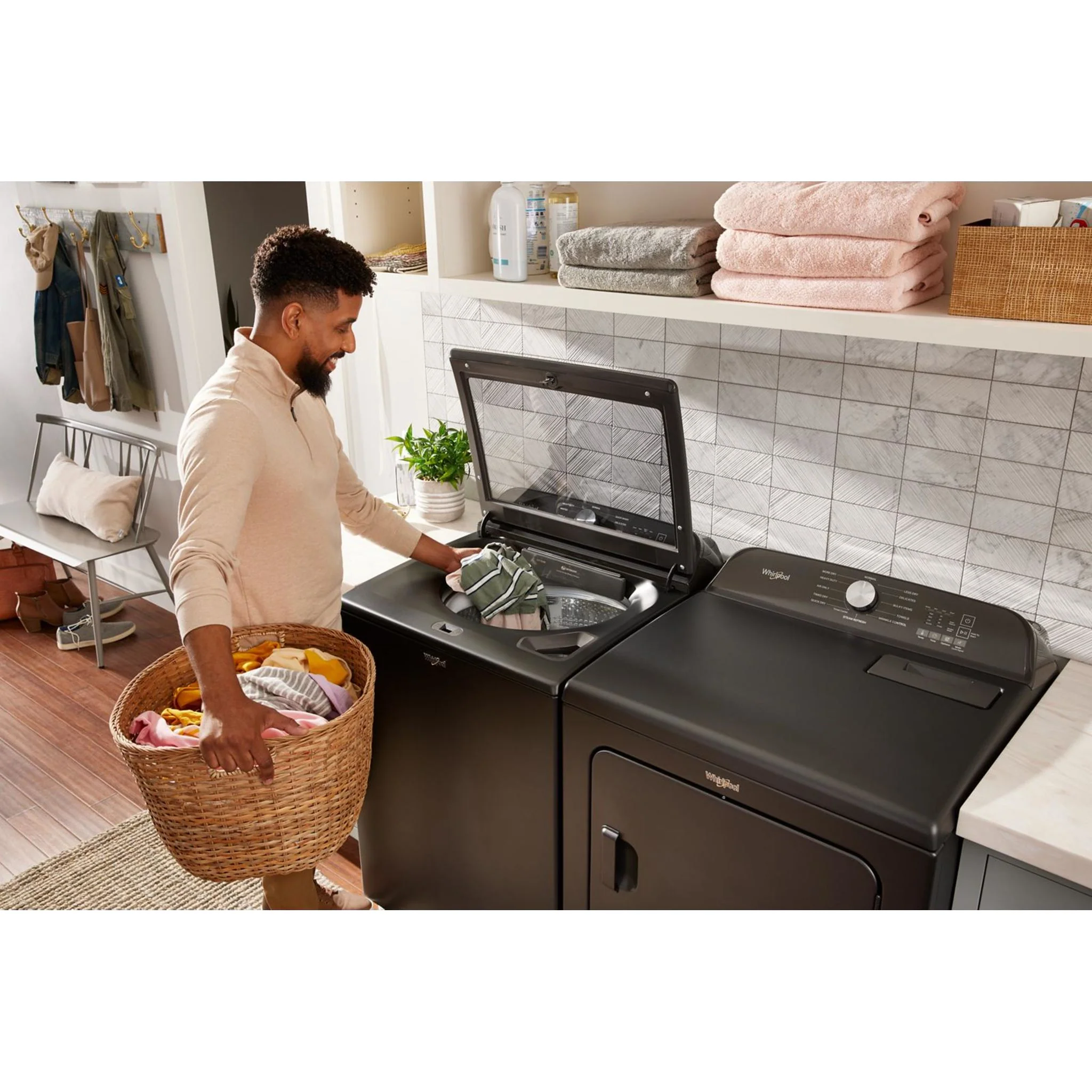 Whirlpool 7.0 Cu. Ft. Top Load Gas Dryer with Moisture Sensor -White (WGD6150PW) - Image 26
