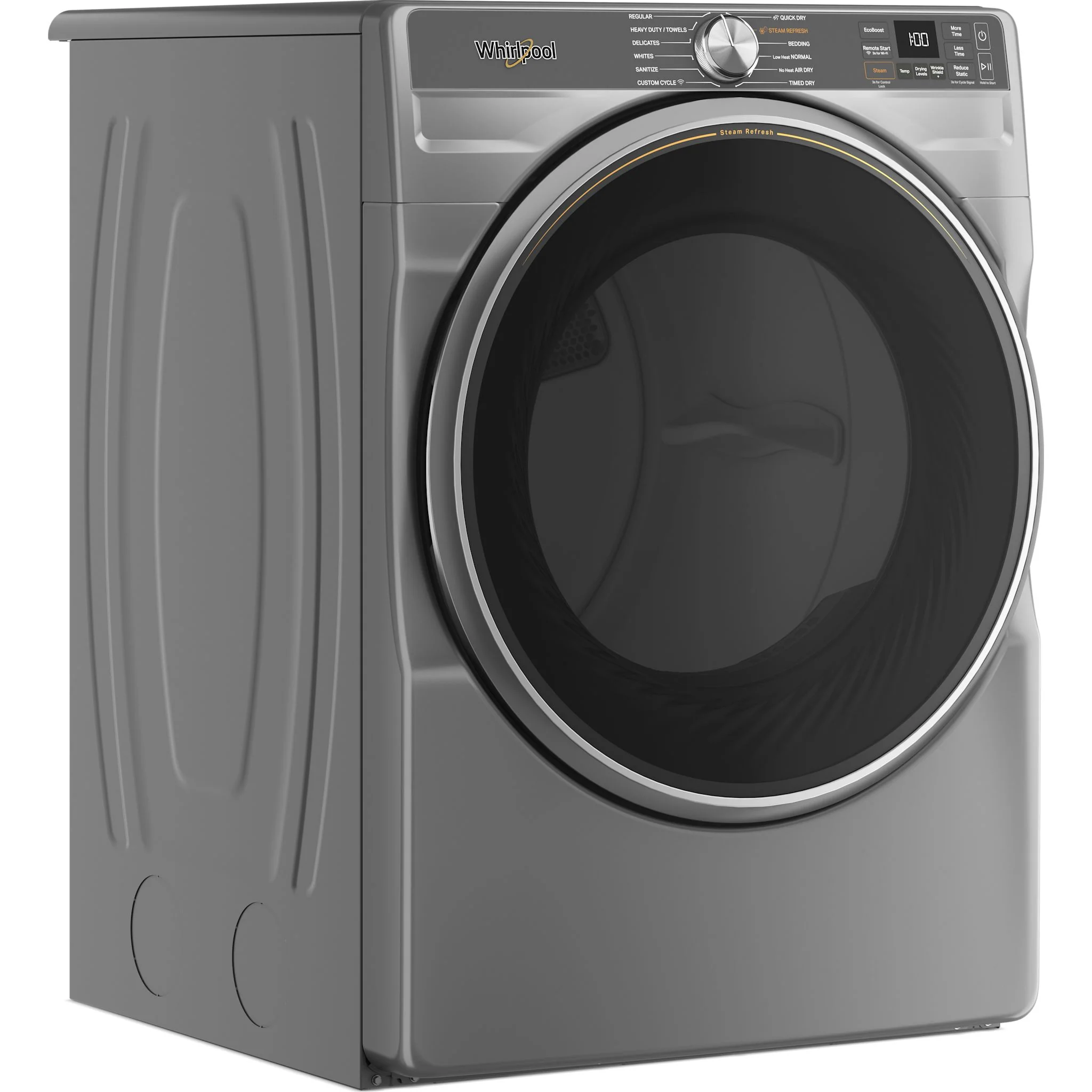 Whirlpool 7.4 cu. ft. Smart Front Load ENERGY STAR Certified Gas Dryer with Steam Capabilities -Radiant Silver (WGD6720RR) - Image 2