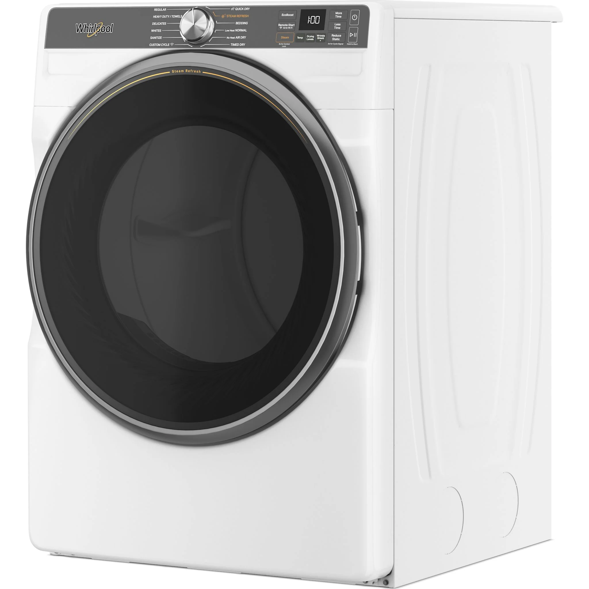 Whirlpool 7.4 cu. ft. Smart Front Load ENERGY STAR Certified Gas Dryer with Steam Capabilities -White (WGD6720RW) - Image 3