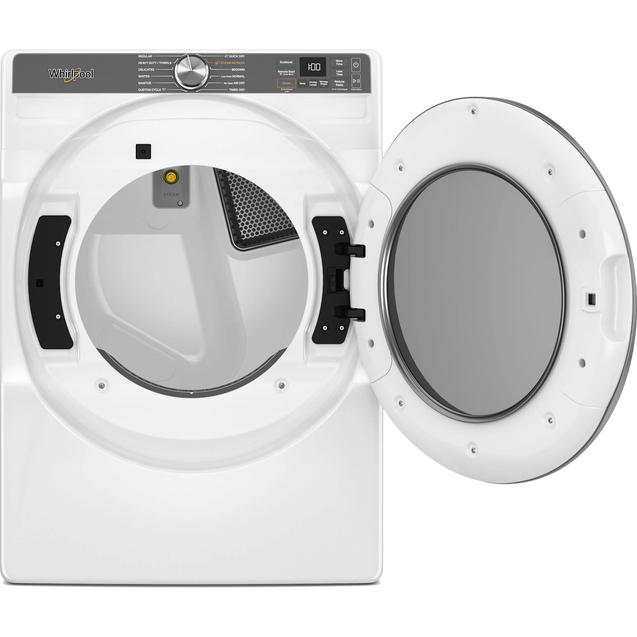 Whirlpool 7.4 cu. ft. Smart Front Load ENERGY STAR Certified Gas Dryer with Steam Capabilities -White (WGD6720RW) - Image 4