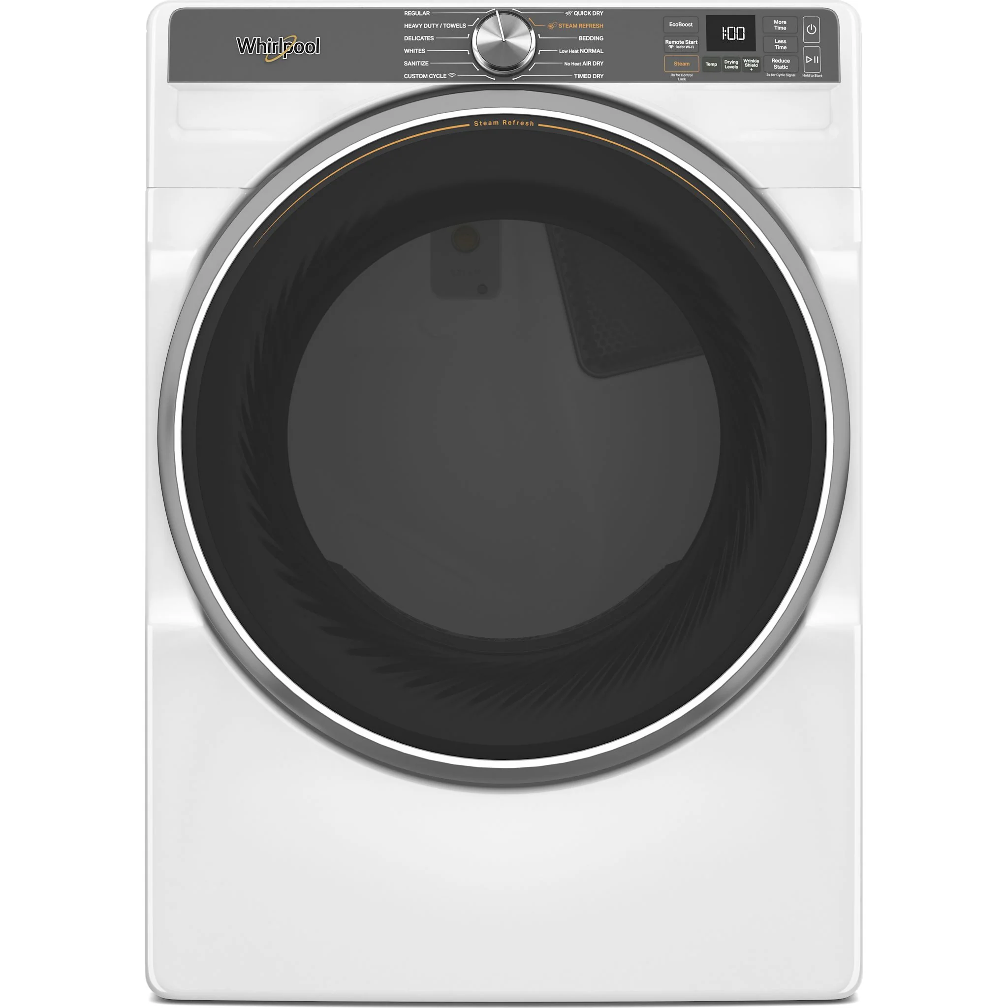 Whirlpool 7.4 cu. ft. Smart Front Load ENERGY STAR Electric Dryer with Steam Capabilities -White (YWED6720RW) - Image 3