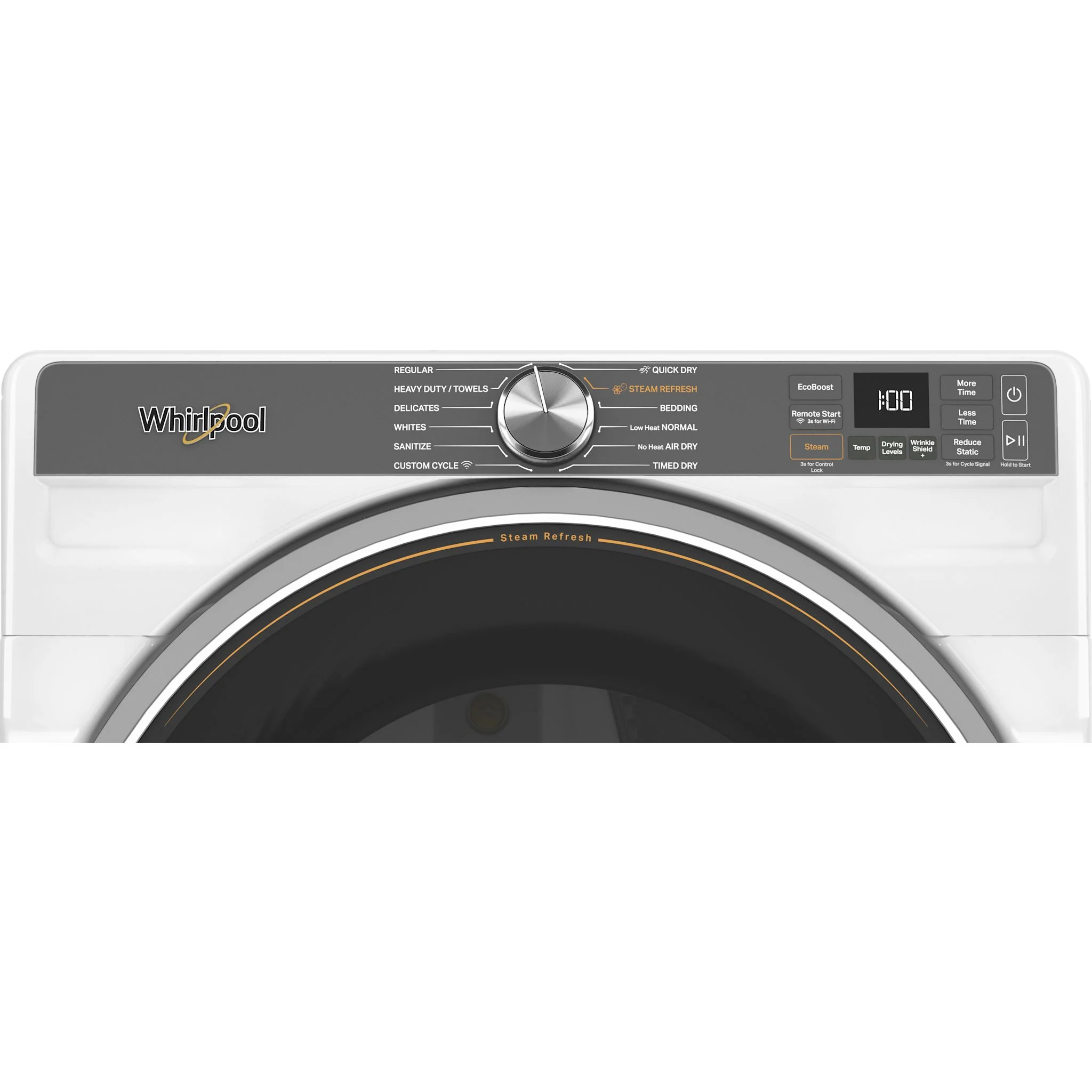 Whirlpool 7.4 cu. ft. Smart Front Load ENERGY STAR Electric Dryer with Steam Capabilities -White (YWED6720RW) - Image 6