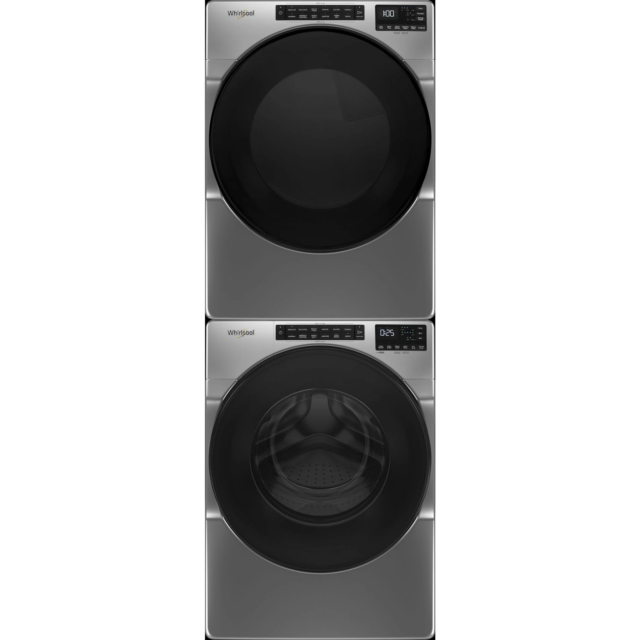 Whirlpool Front Load Pair (1562856K) - Chrome Shadow - Image 2