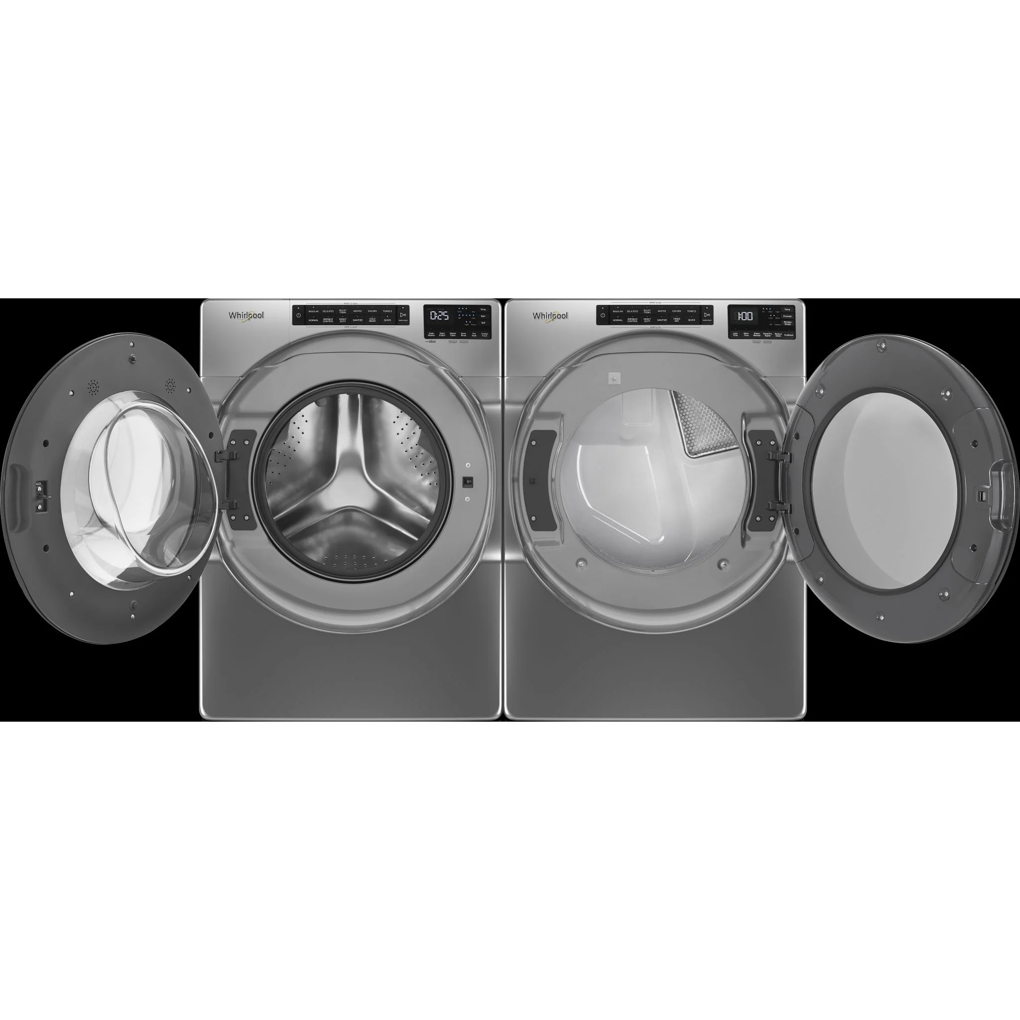 Whirlpool Front Load Pair (1562856K) - Chrome Shadow - Image 3