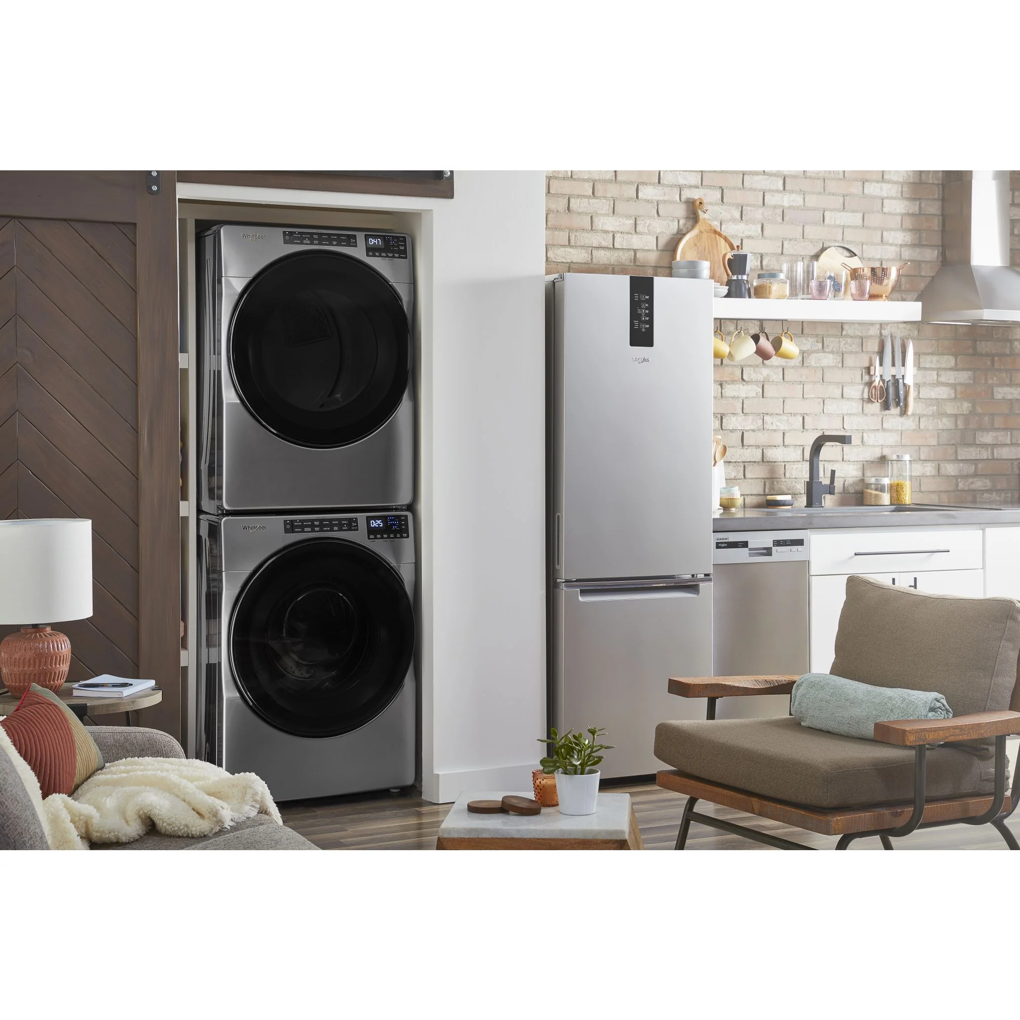 Whirlpool Front Load Pair (1562856K) - Chrome Shadow - Image 4