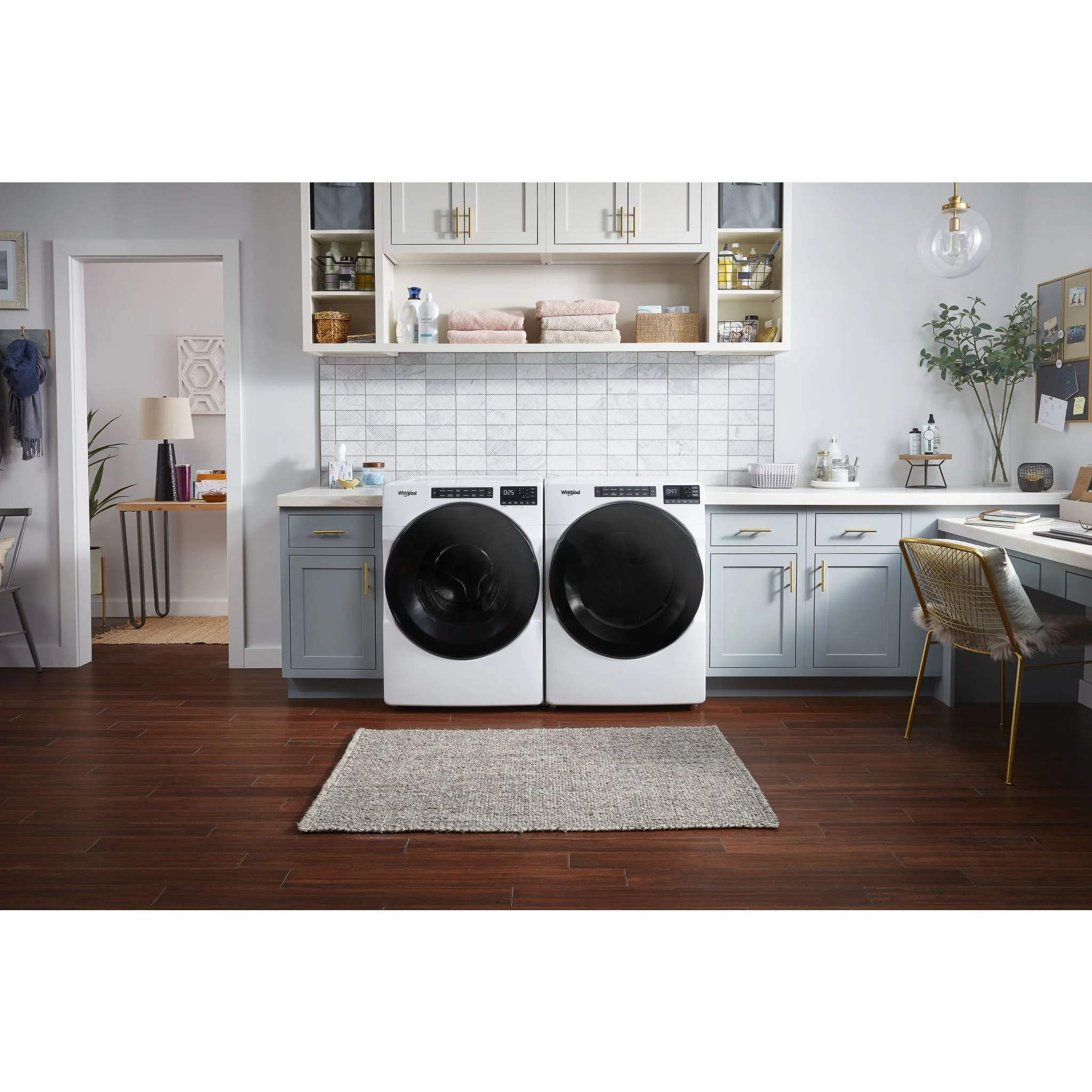 Whirlpool 5.2 Cu. Ft. I.E.C. Front Load Laundry Pair with Quick Wash Cycle (WFW5605MW & YWED5605MW) - Image 3