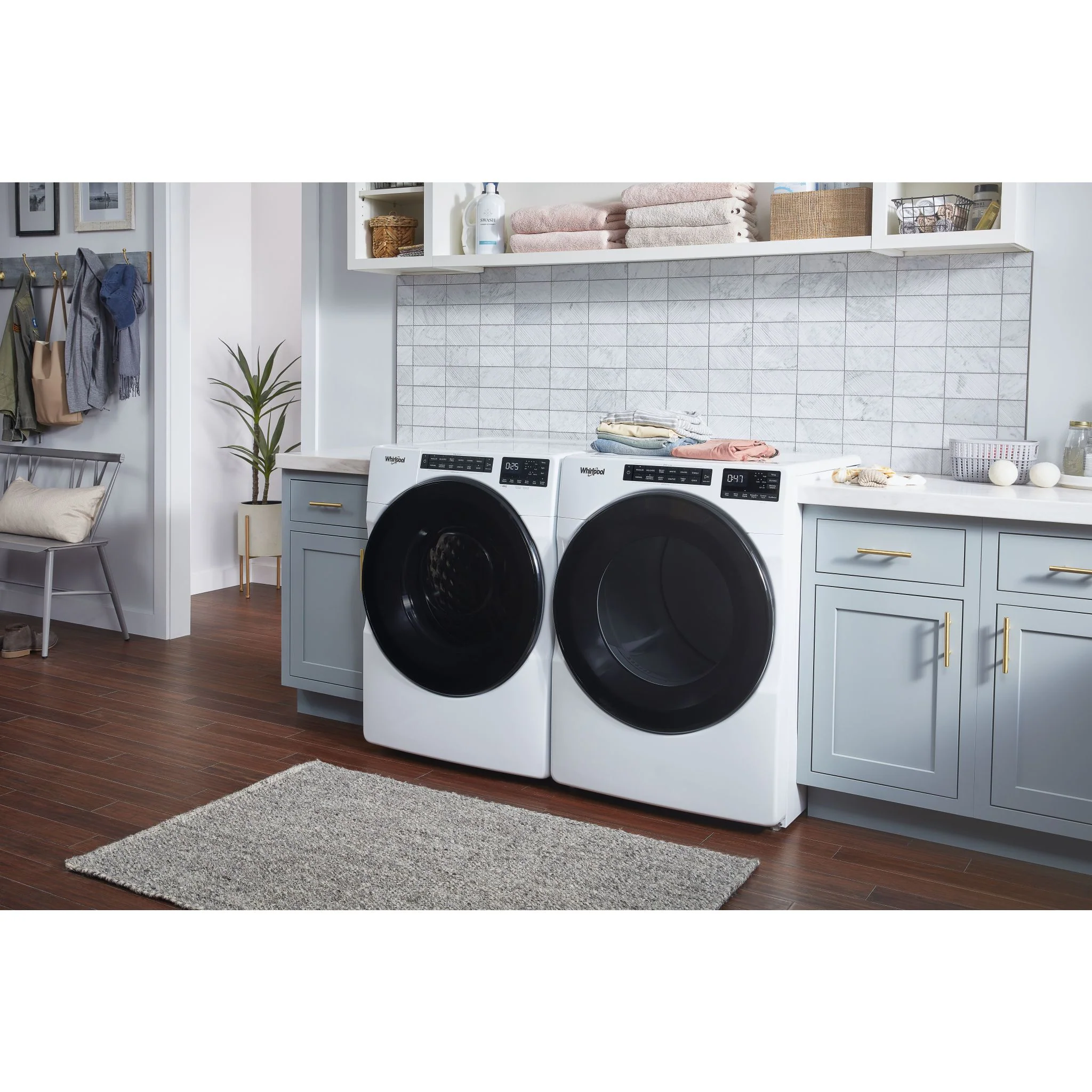 Whirlpool 5.2 Cu. Ft. I.E.C. Front Load Laundry Pair with Quick Wash Cycle (WFW5605MW & YWED5605MW) - Image 4