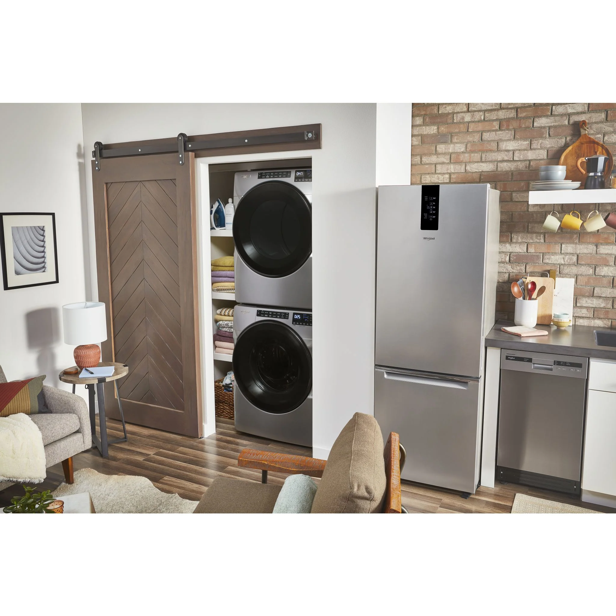 Whirlpool Front Load Pair (1564160K) - Chrome Shadow - Image 3