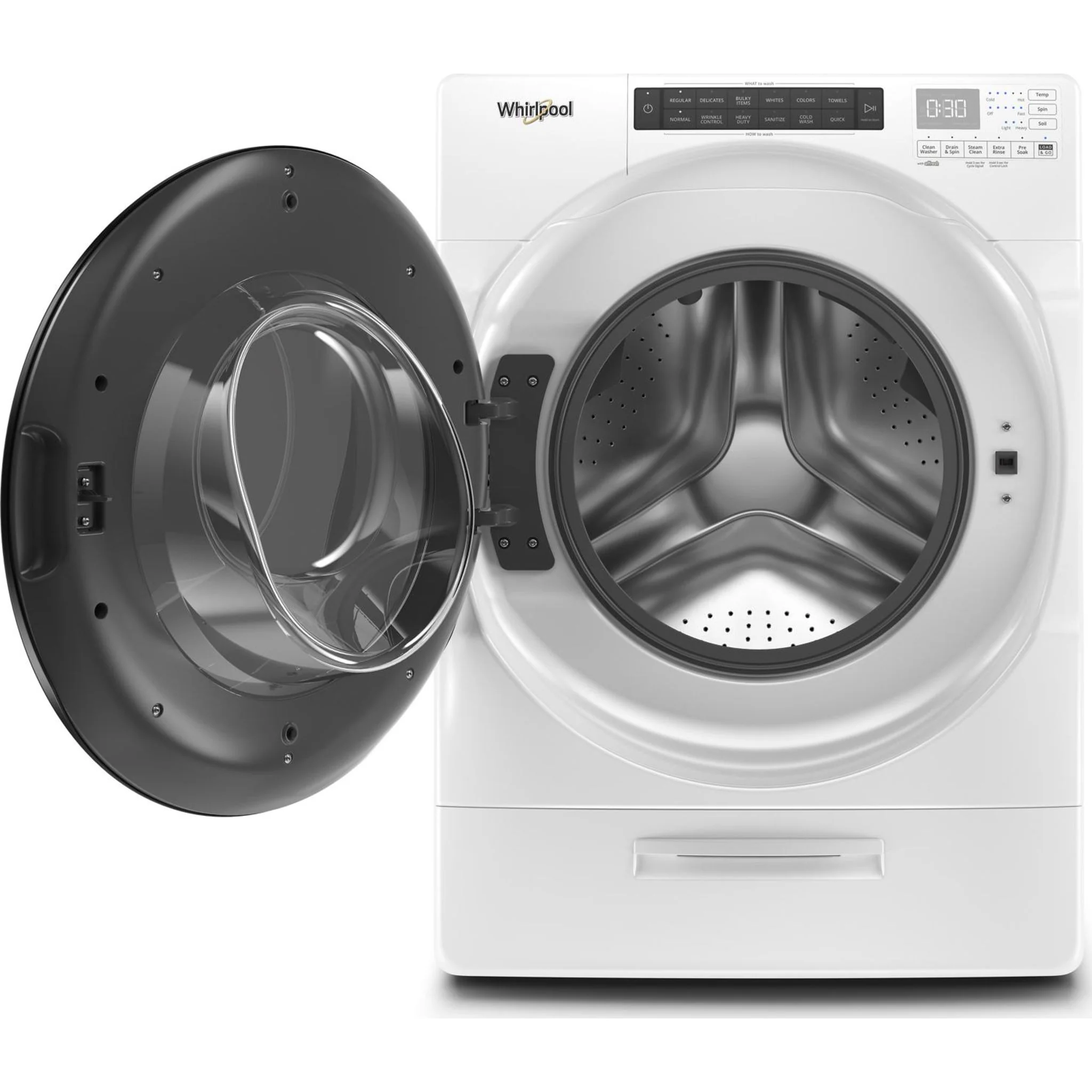 Whirlpool 5.2 cu. ft. I.E.C. Closet-Depth Front Load Washer with Load & Go XL Dispenser (WFW6620HW) - Image 7