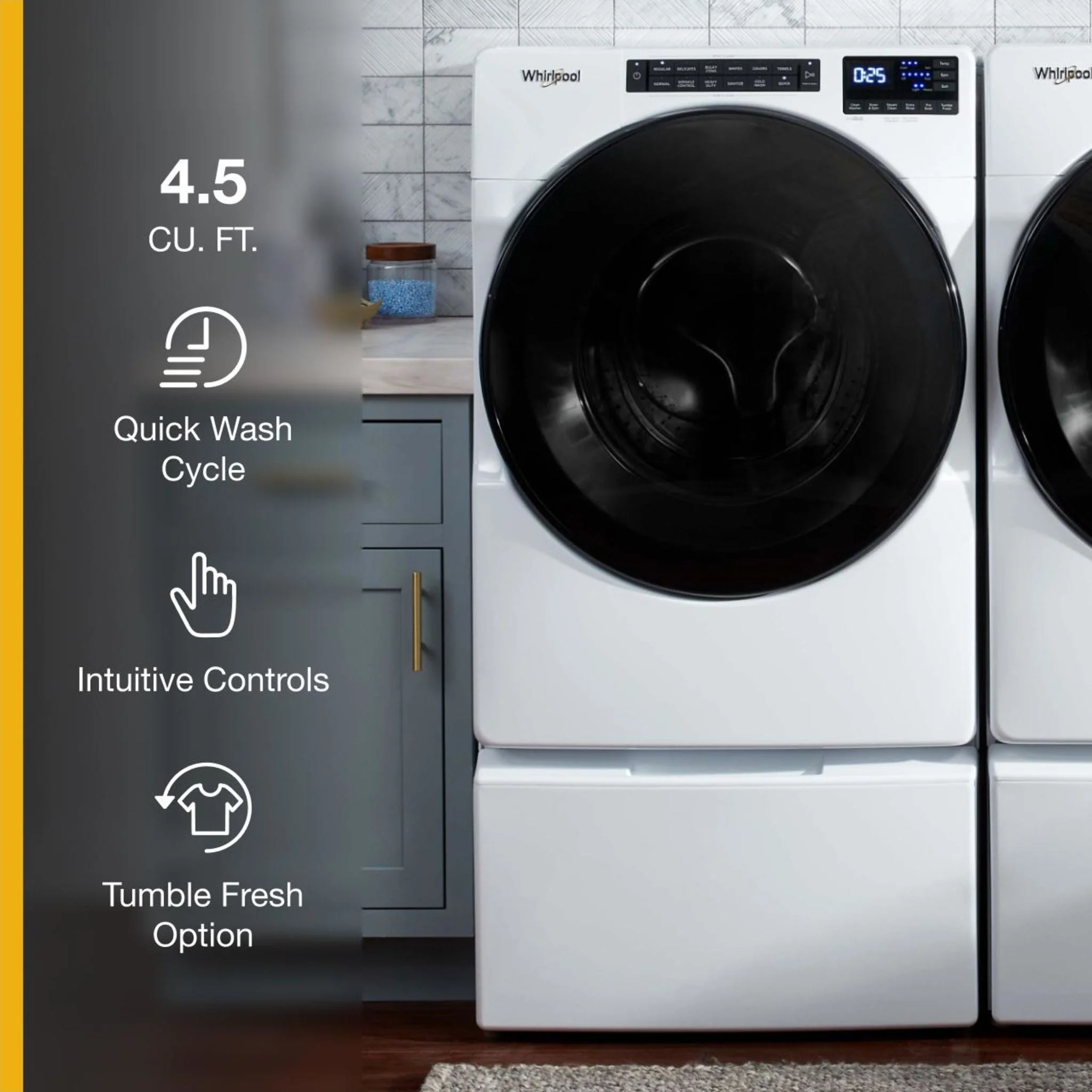 Whirlpool 5.2 cu. ft. I.E.C. Front Load Washer with Quick Wash Cycle (WFW5605MW) - Image 40