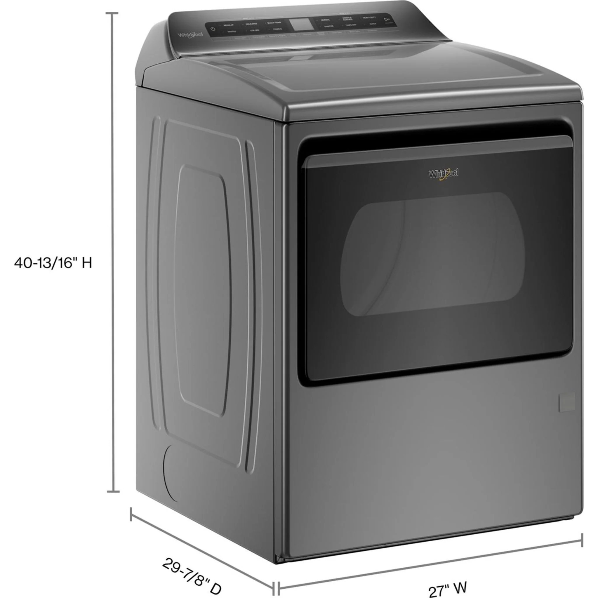 Whirlpool 7.4 cu. ft. Top Load Gas Dryer with Intuitive Controls (WGD5100HC) - Image 36