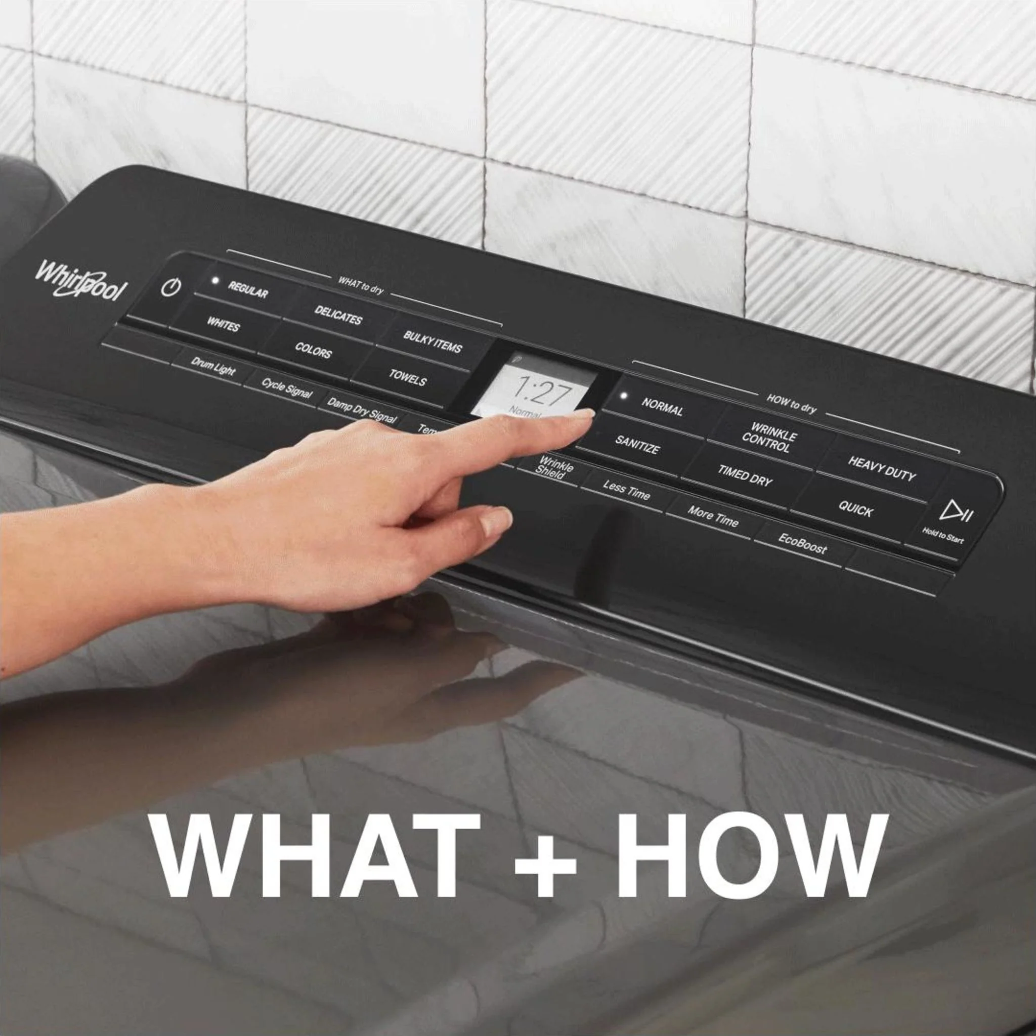 Whirlpool 7.4 cu. ft. Top Load Gas Dryer with Intuitive Controls (WGD5100HC) - Image 5