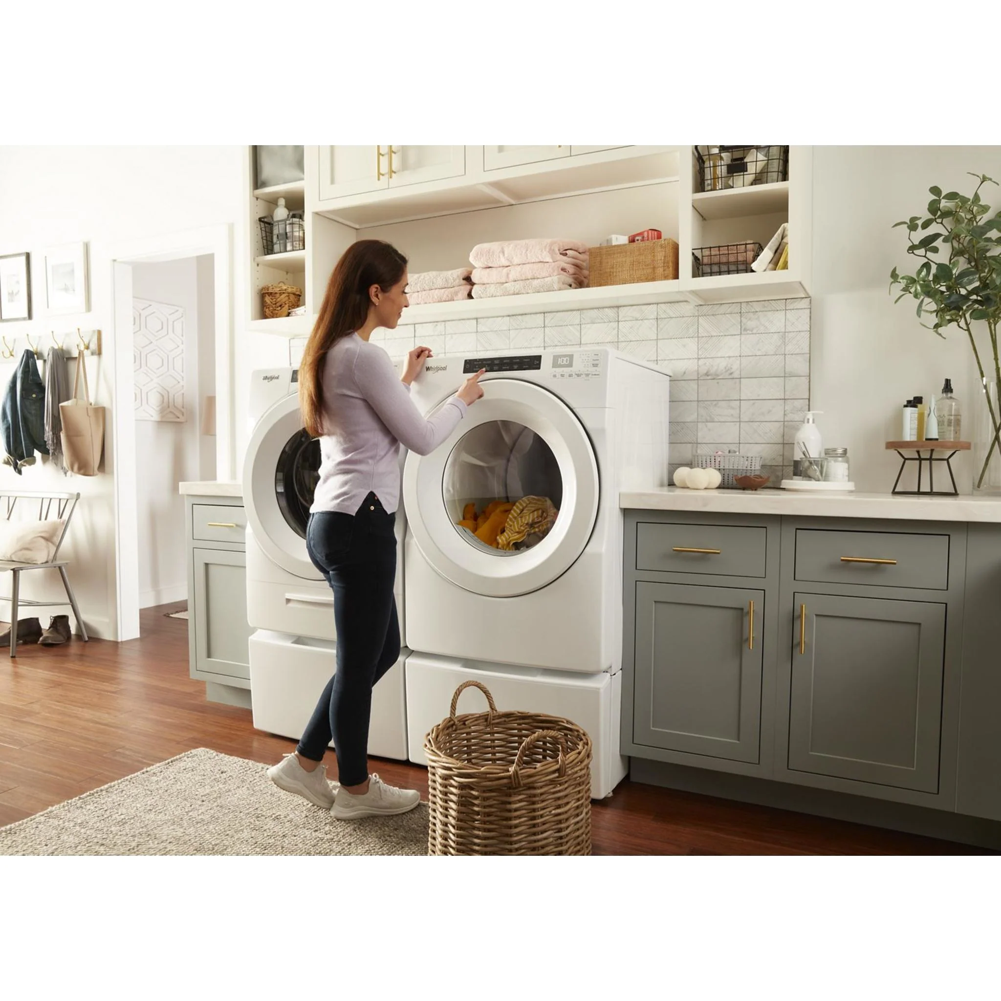 Whirlpool 7.4 cu. ft. Front Load Gas Dryer with Intuitive Touch Controls -White (WGD5620HW) - Image 16