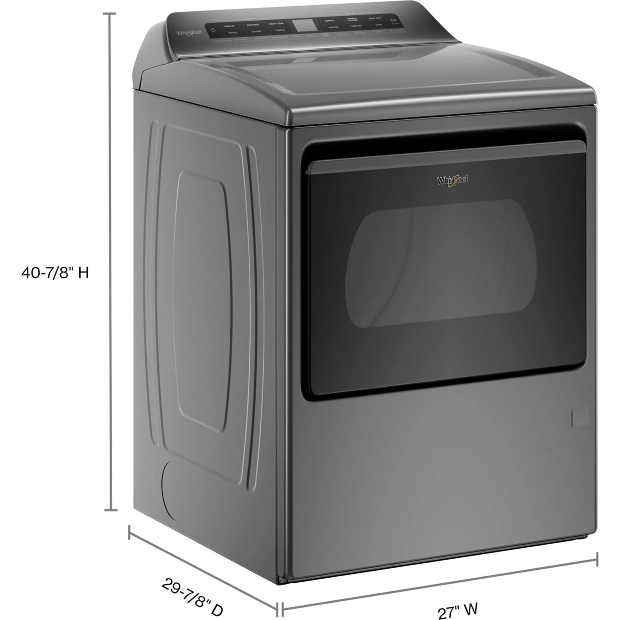 Whirlpool 7.4 cu. ft. Smart Top Load Gas Dryer (WGD6120HC) - Image 37