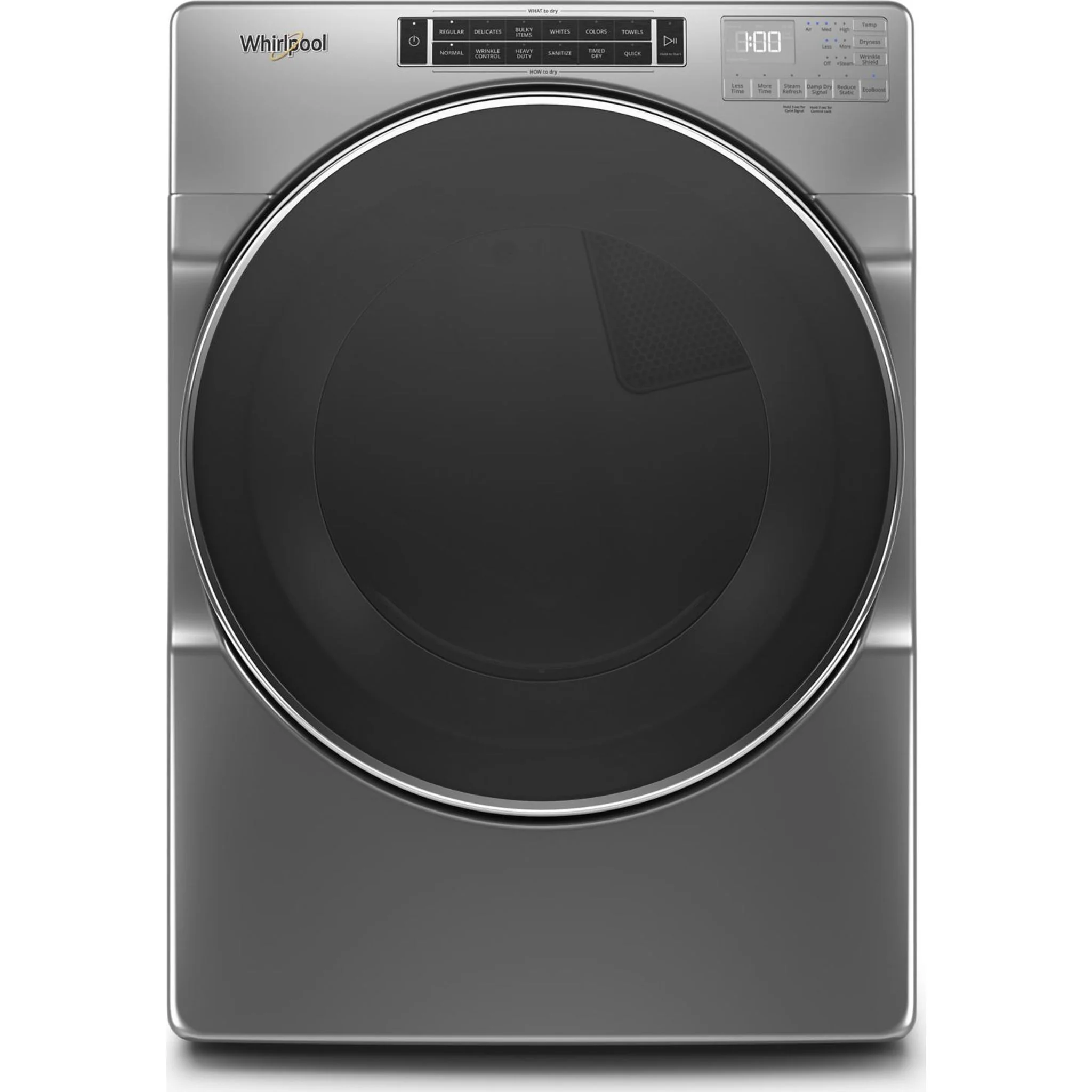 Whirlpool 7.4 cu. ft. Front Load Gas Dryer with Steam Cycles -Chrome Shadow (WGD8620HC) - Image 14